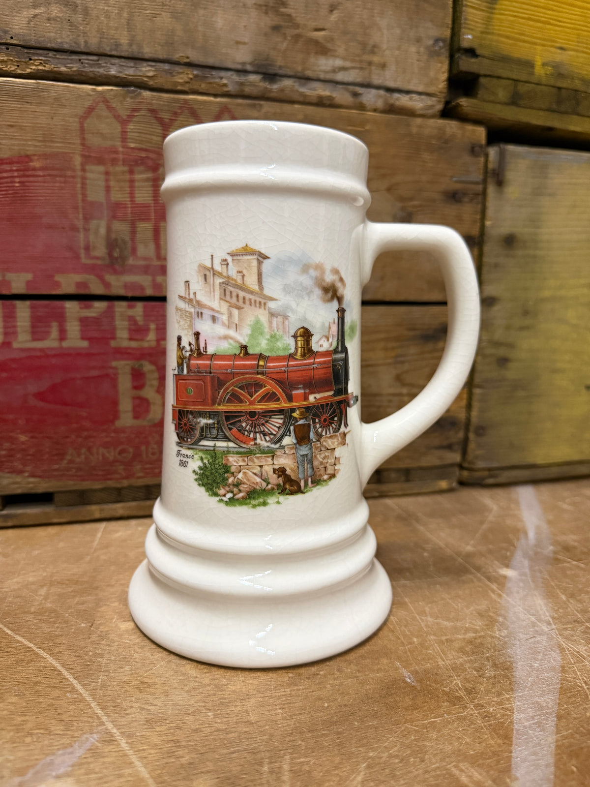 Vintage Royal Schwabap locomotief pullen
