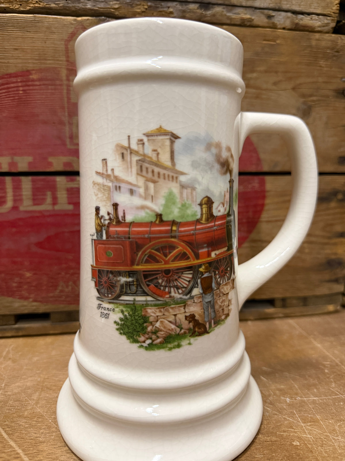 Vintage Royal Schwabap locomotief pullen