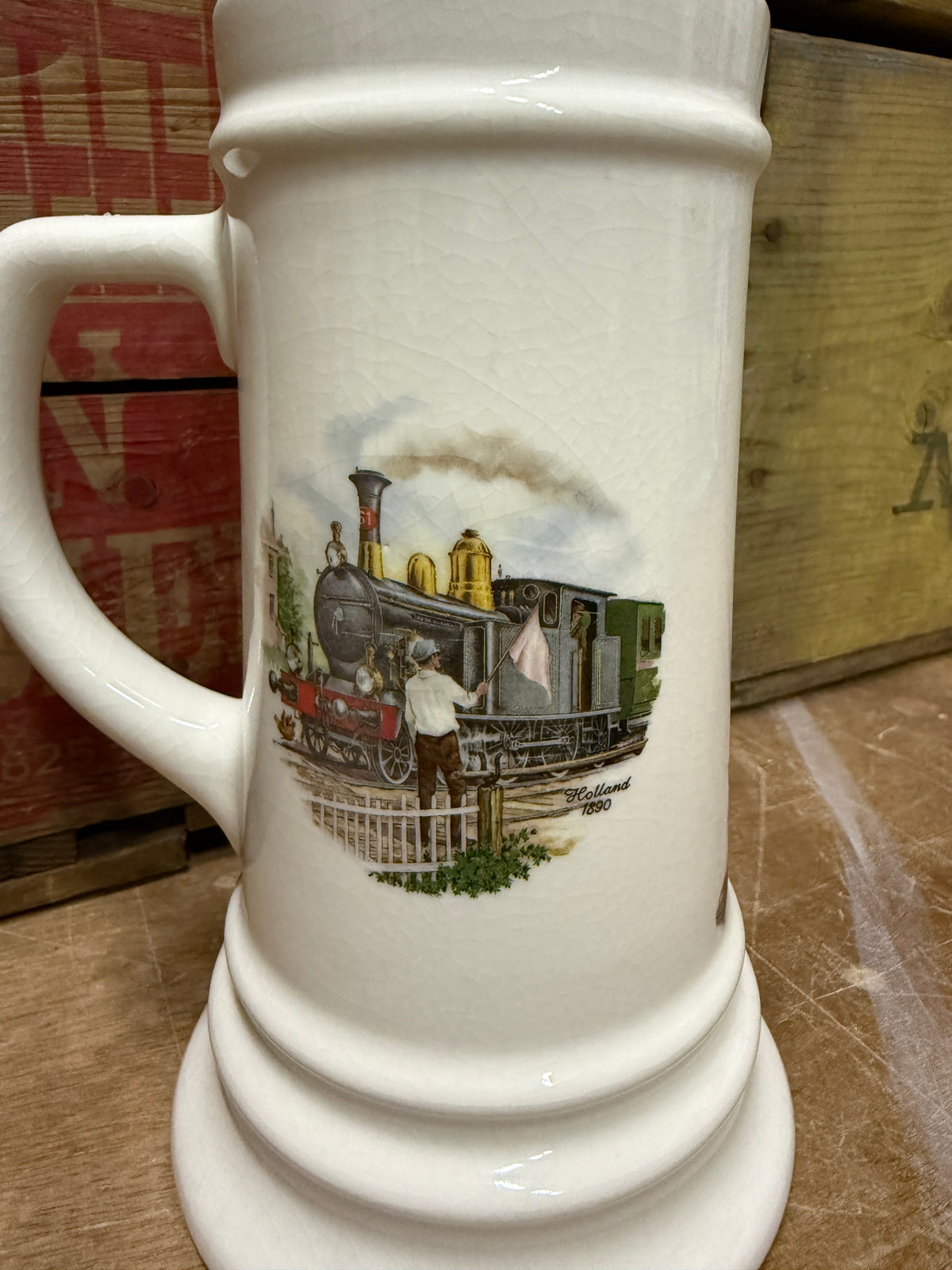 Vintage Royal Schwabap locomotief pullen
