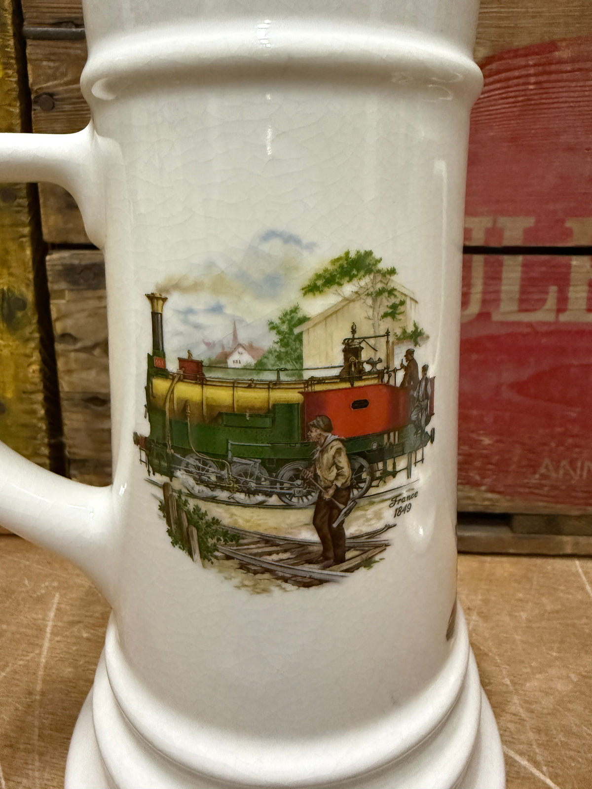 Vintage Royal Schwabap locomotief pullen