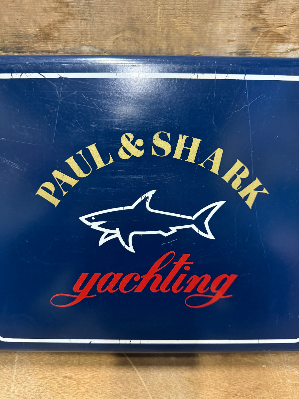 Vintage Paul & Shark Yachting metalen koffertje