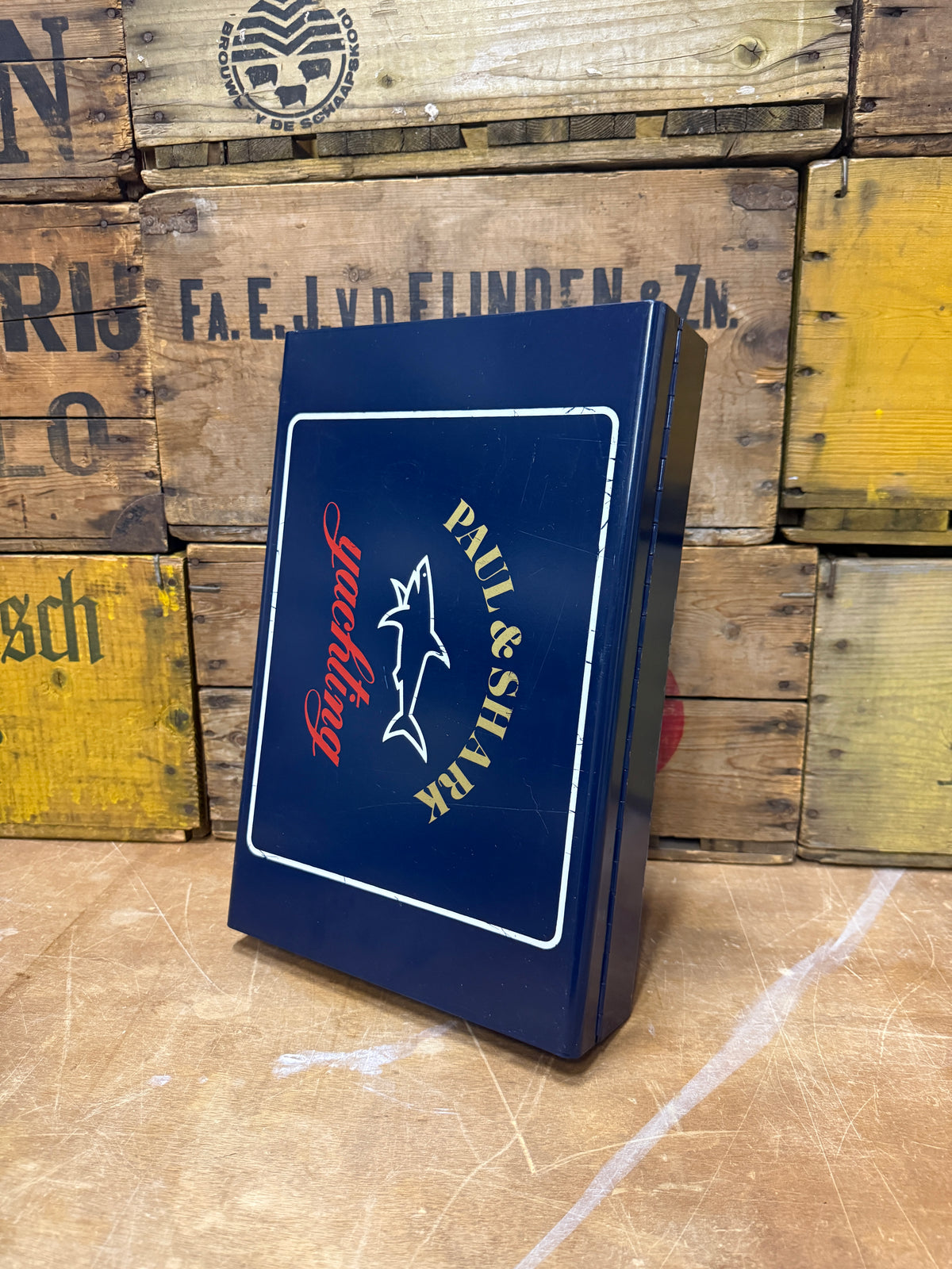 Vintage Paul & Shark Yachting metalen koffertje