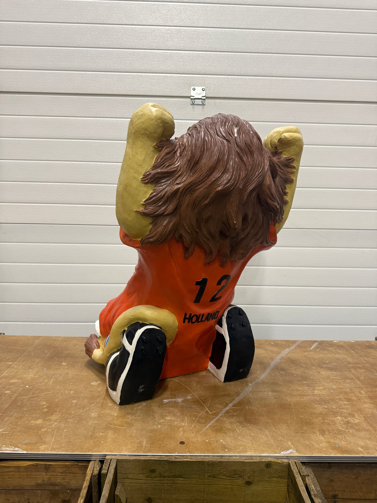 Grote oranje Juichleeuw Nederlands elftal