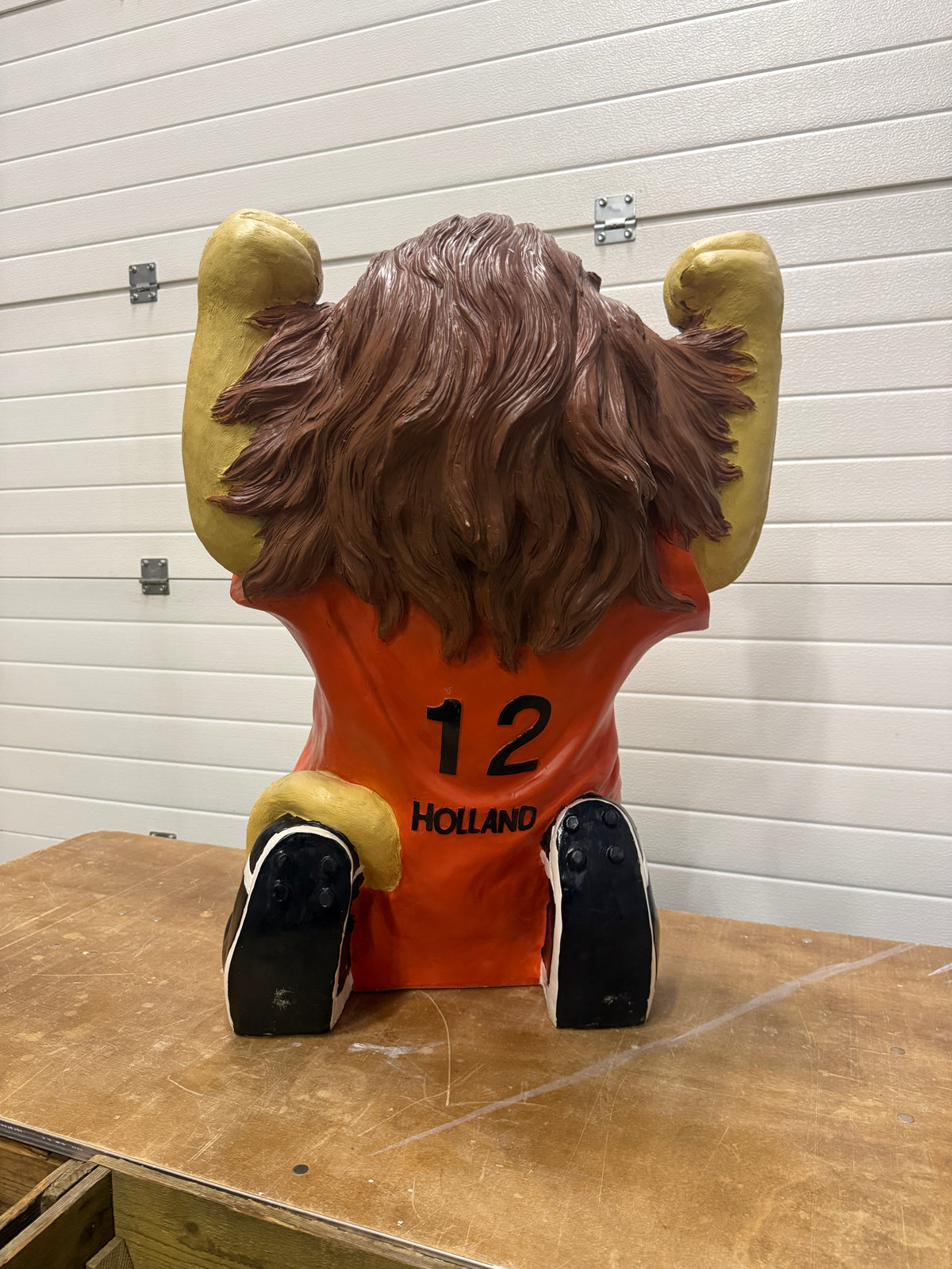 Grote oranje Juichleeuw Nederlands elftal