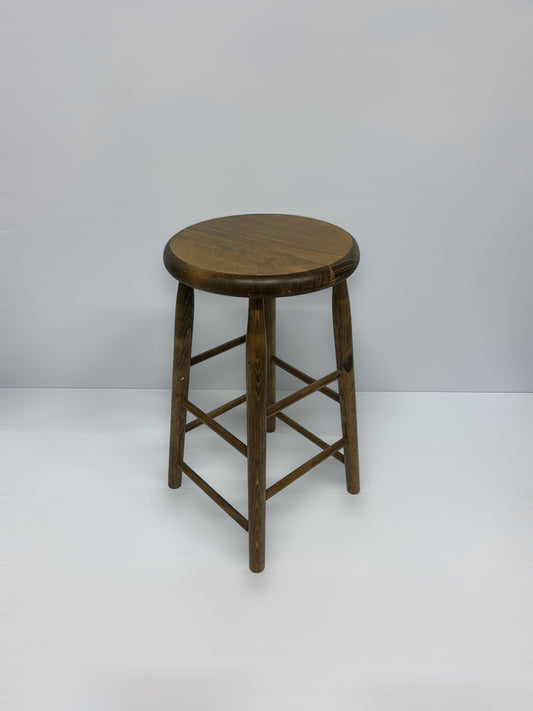 Vintage Wooden Bar Stool