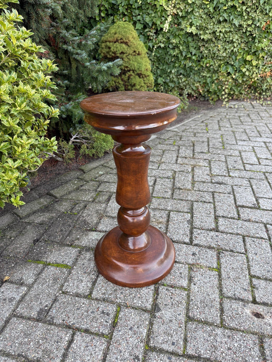 Robust Vintage Wooden Plant Stand