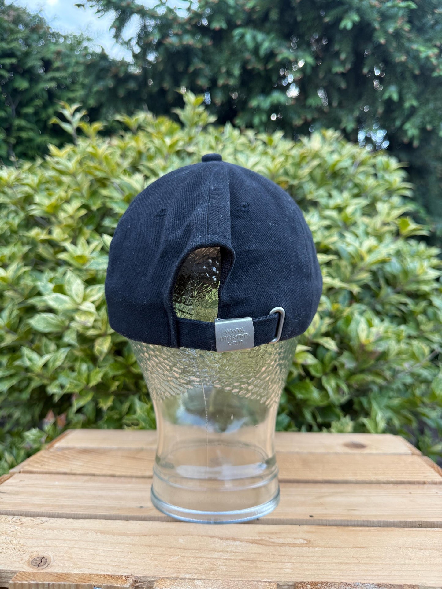 Vintage McLaren Mercedes F1  Cap, Black Racing Hat with West Sponsor & Car, Formula 1 Team Gear, Adjustable Fit