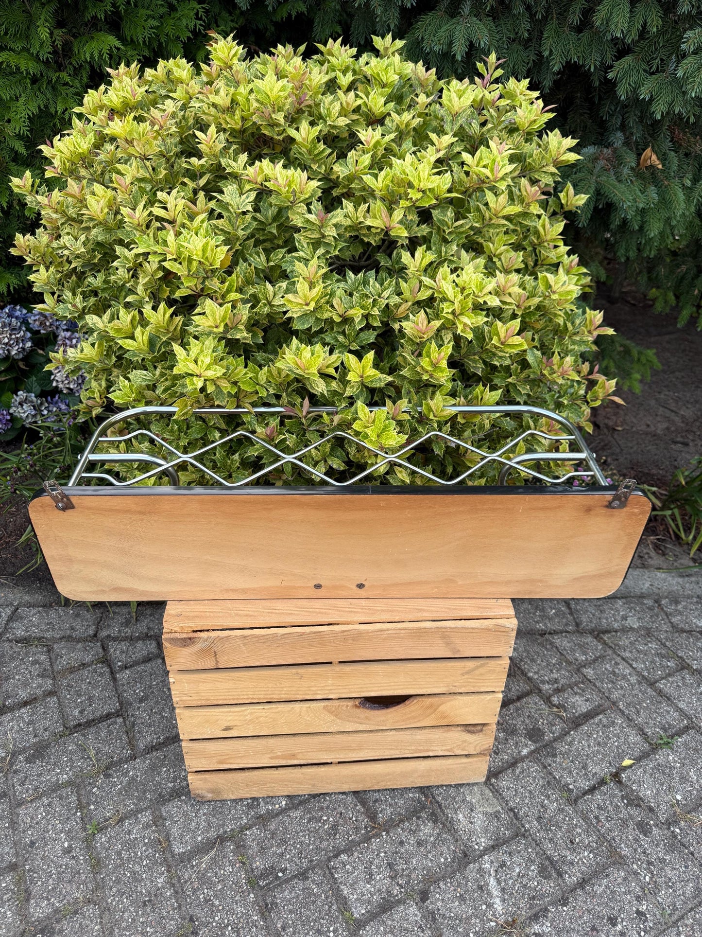 Vintage Mid-Century Coat Rack, 1960s Wall-Mounted Mirror Hall Rack, Chrome Hooks & Hat Shelf, Retro Entryway Organizer