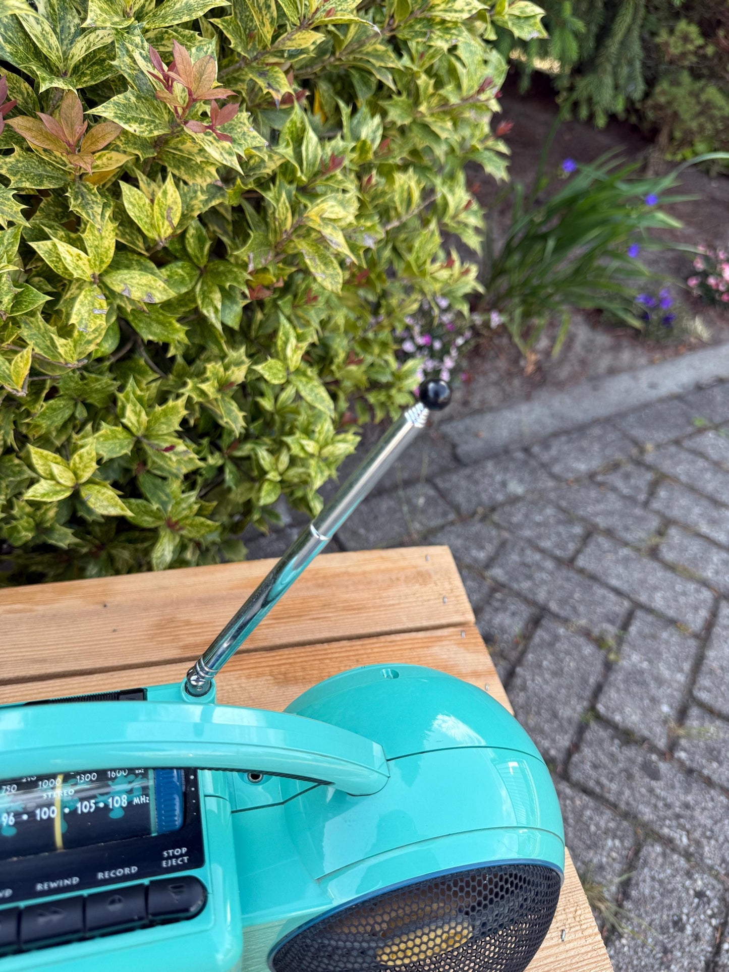 Vintage 1985 Philips Roller 2 Radio, Blue Mickey Mouse Portable AM FM Player, Retro Boombox, Cassette Untested, Disney Collectible