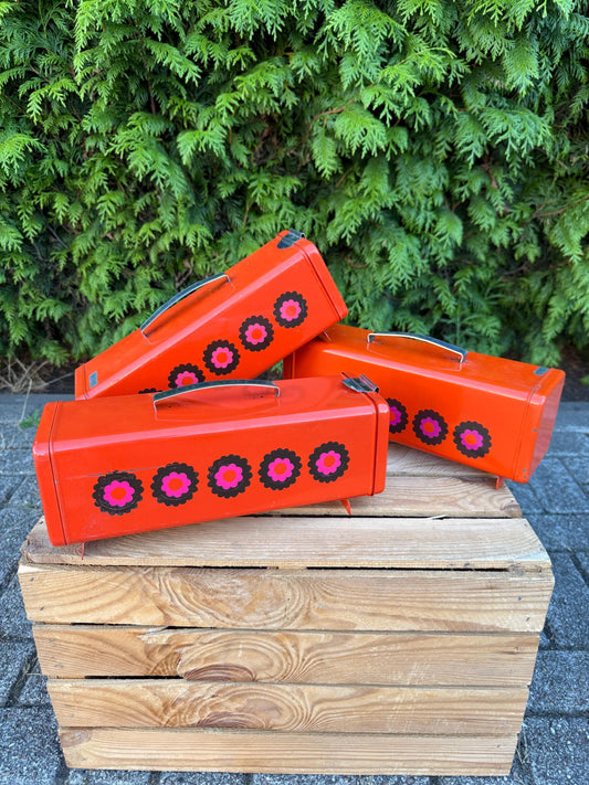 Vintage Orange Brabantia Cake Bread Bin, Retro 70s Kitchen Storage, Stylish Food Container, Zero Waste, Retro Kitchen Decor