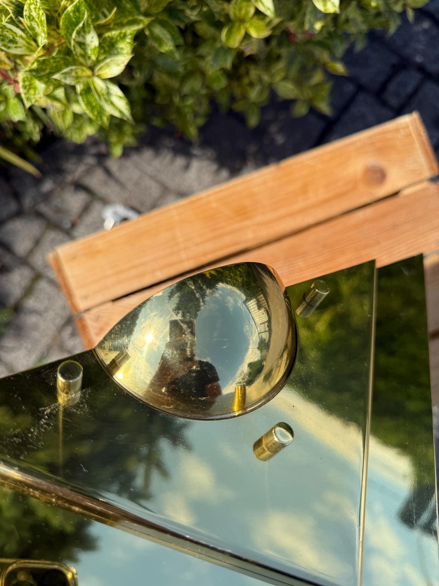 Vintage Gold Postmodern Wall Lamp