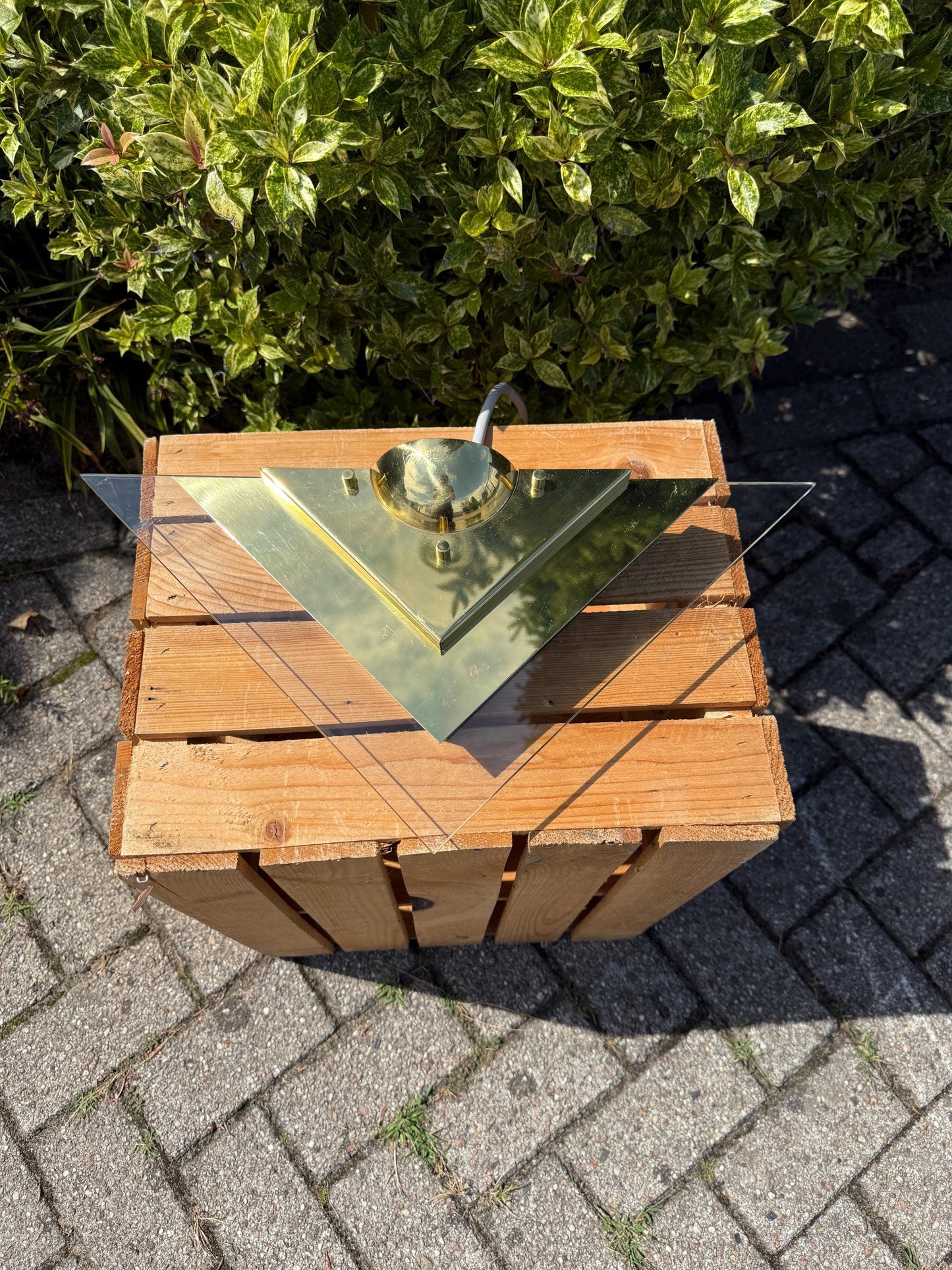 Vintage Gold Postmodern Wall Lamp