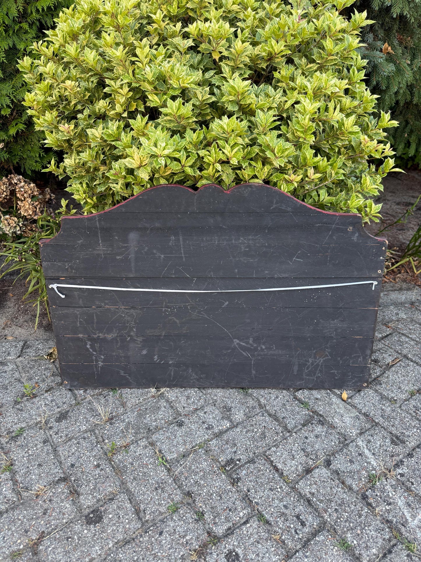 Vintage Laurel & Hardy Wooden Wall Plaque, Large Hand-Painted Sign, Classic Comedy Duo Collectible, Old Hollywood Wall Art