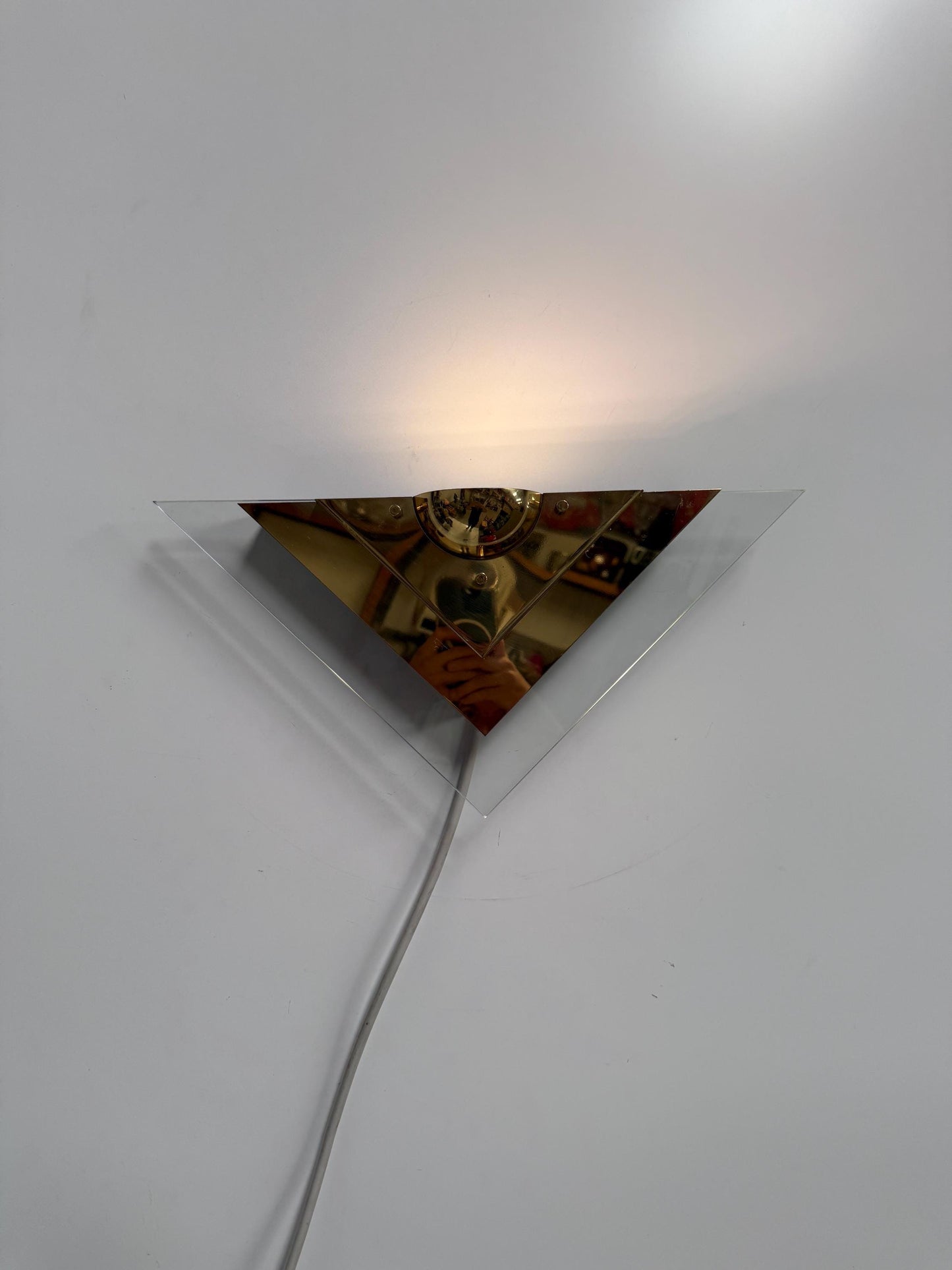 Vintage Gold Postmodern Wall Lamp