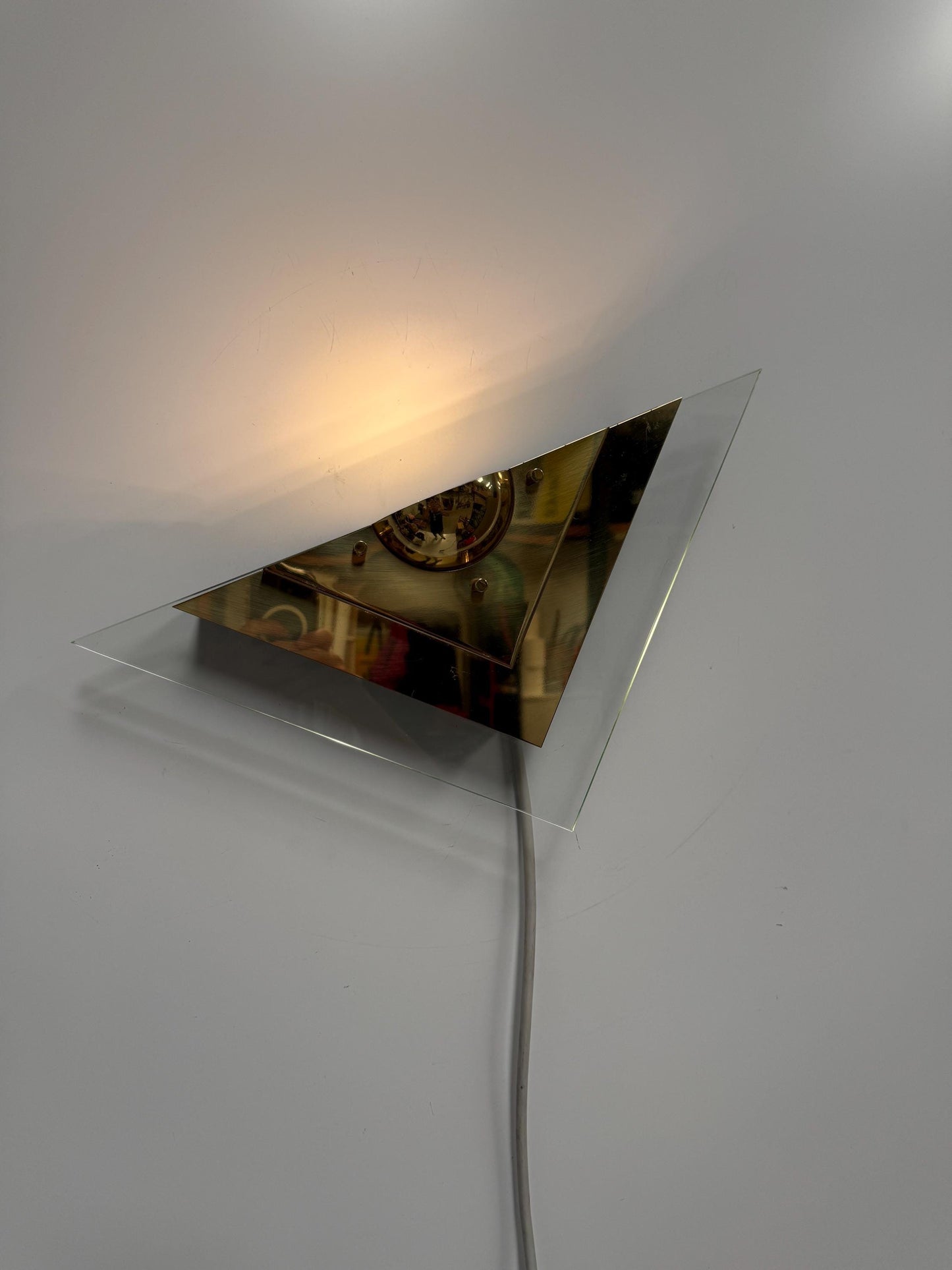 Vintage Gold Postmodern Wall Lamp