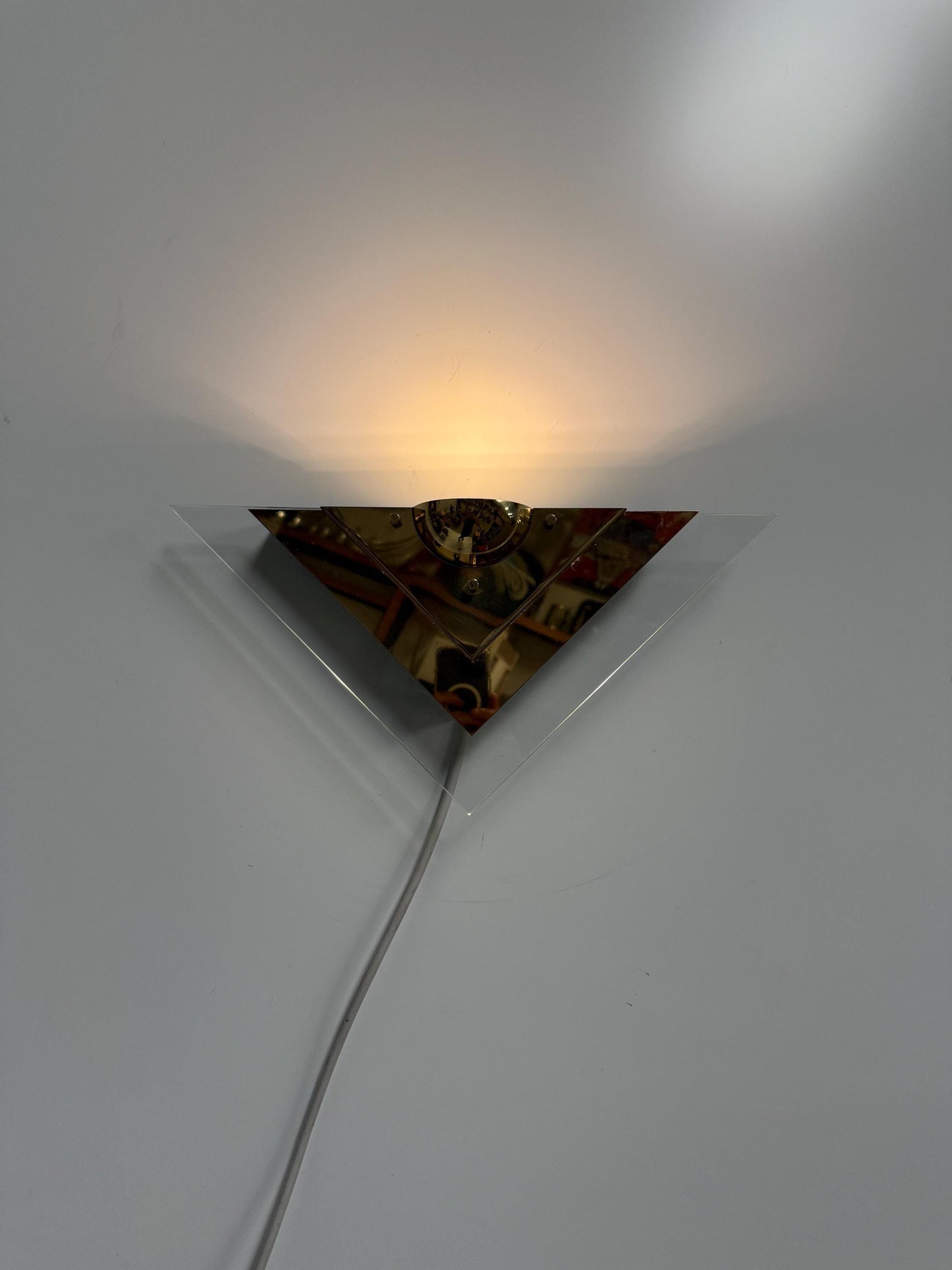 Vintage Gold Postmodern Wall Lamp