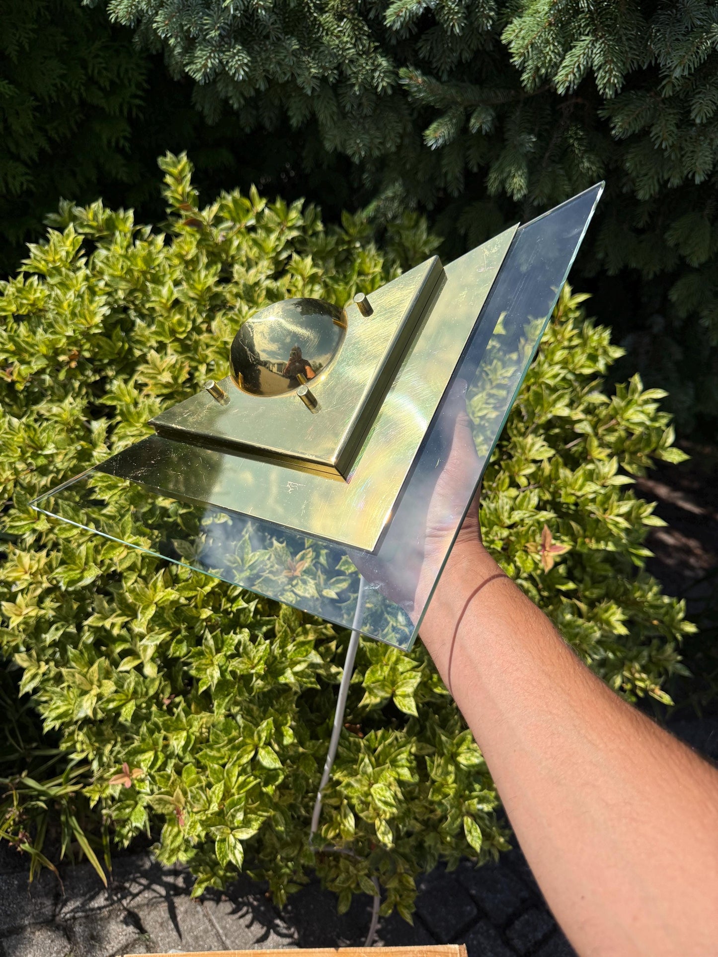 Vintage Gold Postmodern Wall Lamp