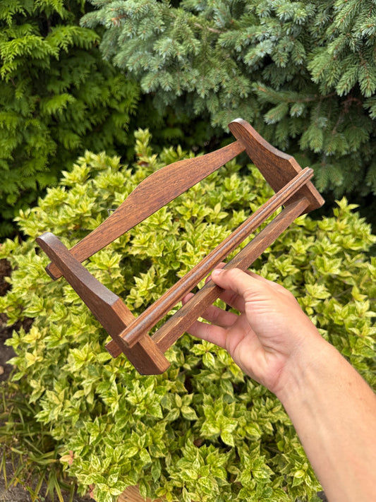 Vintage Wooden Spice Rack, Wall Mount Display Shelf, Small Hanging Kitchen Rack, Rustic Wood Storage, Collectible Spice Holder, 1970s Decor