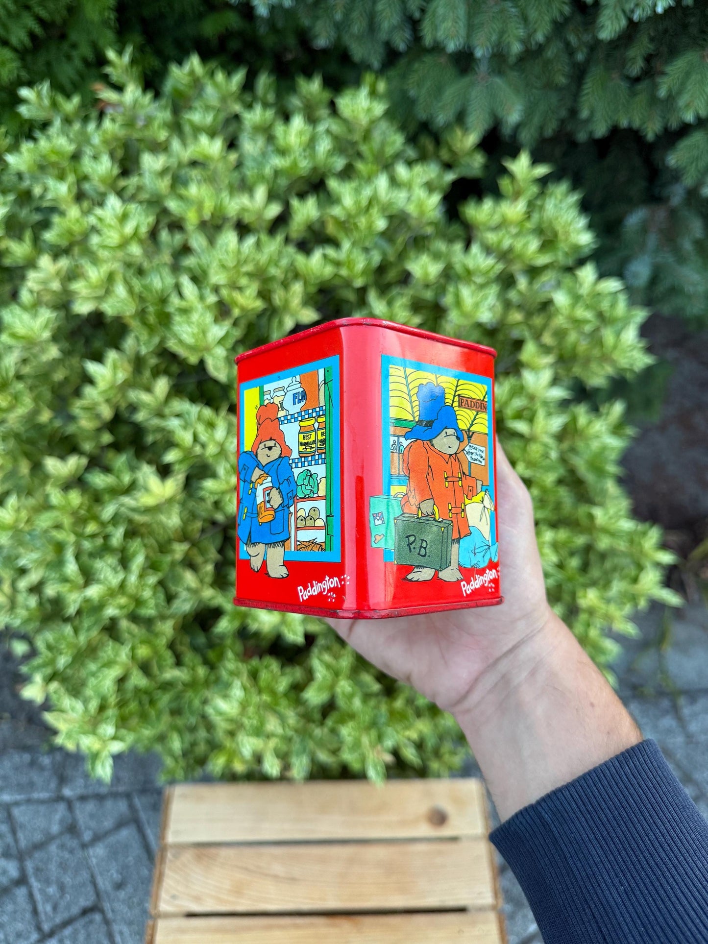 Vintage Paddington Bear Money Bank 1999, Metal Coin Bank, Childrens Savings Box, Collectible Paddington Bear Figurine Bank, British Toy