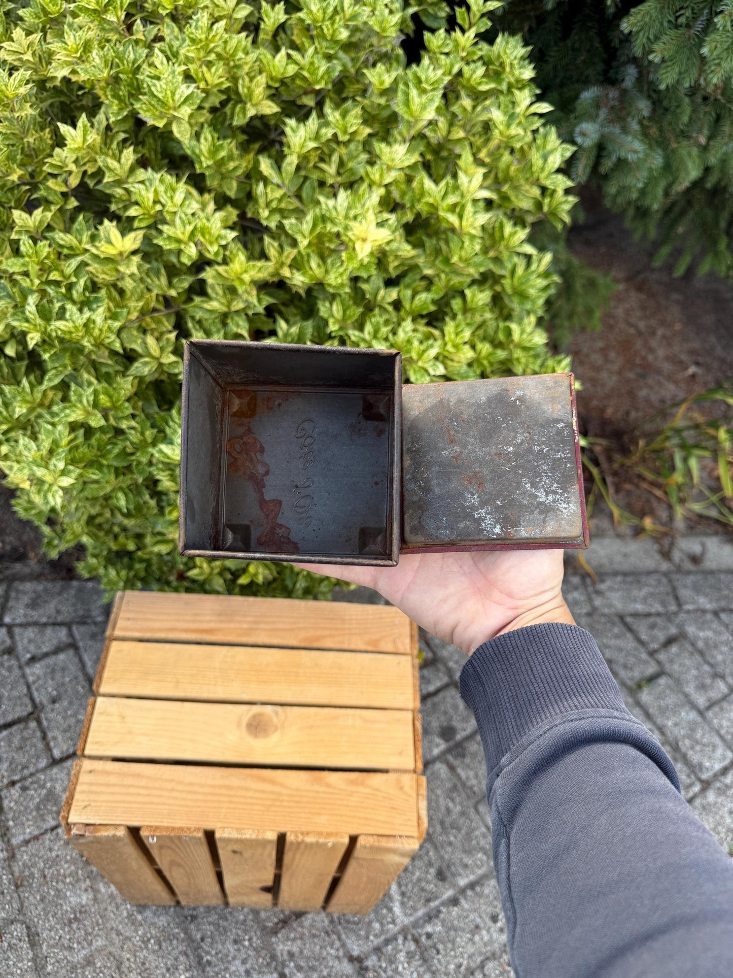 Small Vintage Cote DOr Tin, Antique Metal Canister With Lid, Chocolate Advertising Box, Collectible Storage Tin, Vintage Candy Container