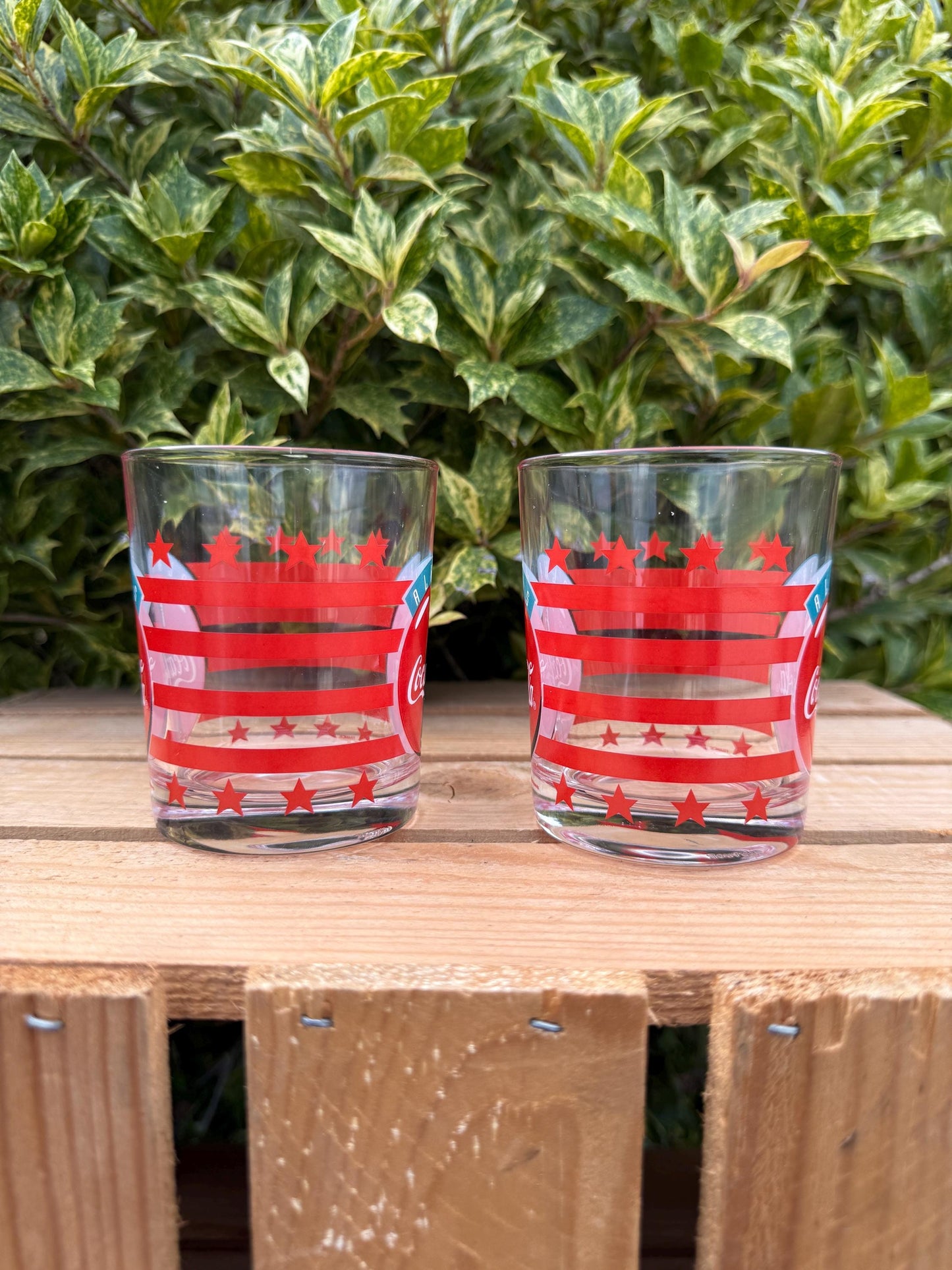 Vintage Coca-Cola Glass, 1990s Always Coca-Cola Design, Red Stars Soda Glass, Collectible Coke Glassware, Retro Drinking Glass