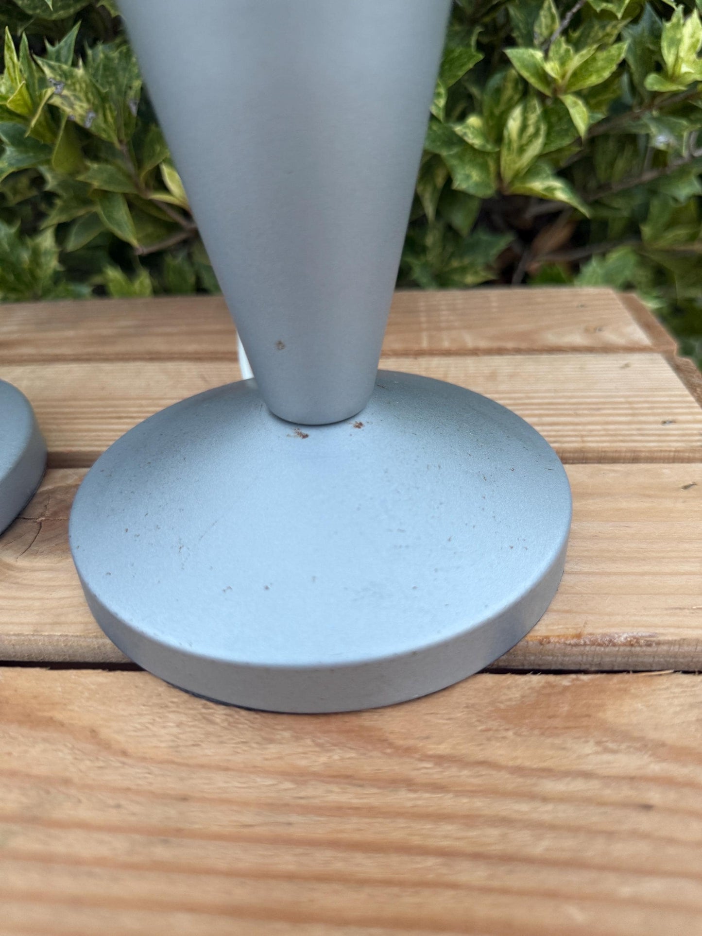 Vintage Ikea Table Lamp, Kryolit Glass Shade Light, Sundae Ice Cream Cone Shape, Postmodern Design Lighting, 1980s Ikea Lamp