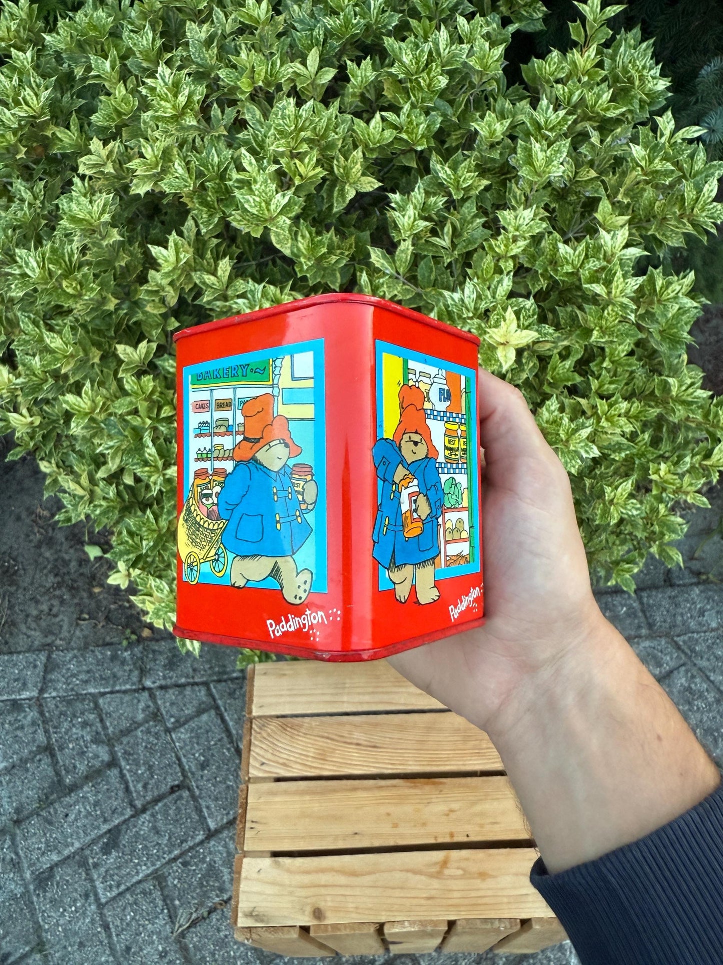 Vintage Paddington Bear Money Bank 1999, Metal Coin Bank, Childrens Savings Box, Collectible Paddington Bear Figurine Bank, British Toy