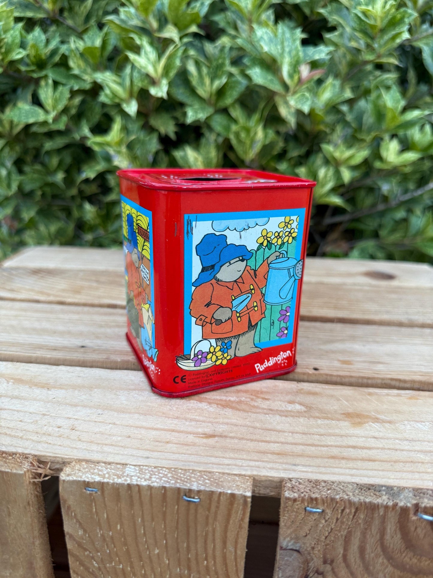 Vintage Paddington Bear Money Bank 1999, Metal Coin Bank, Childrens Savings Box, Collectible Paddington Bear Figurine Bank, British Toy