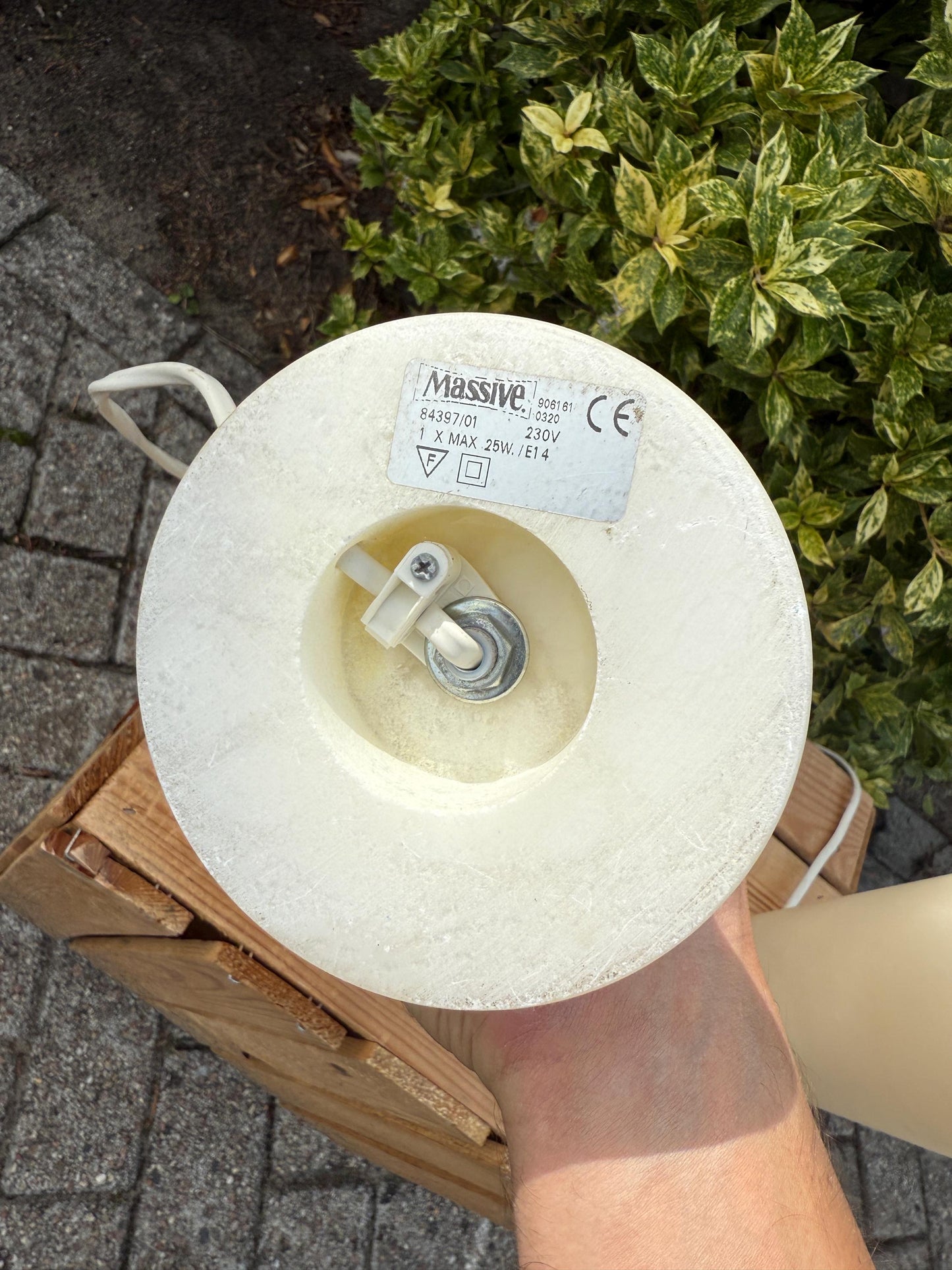 Vintage Belgian Marble Stone Lamp Set, Heavy Solid Pair, Mid Century Modern Lighting, White Stone Lamps with Imperfections