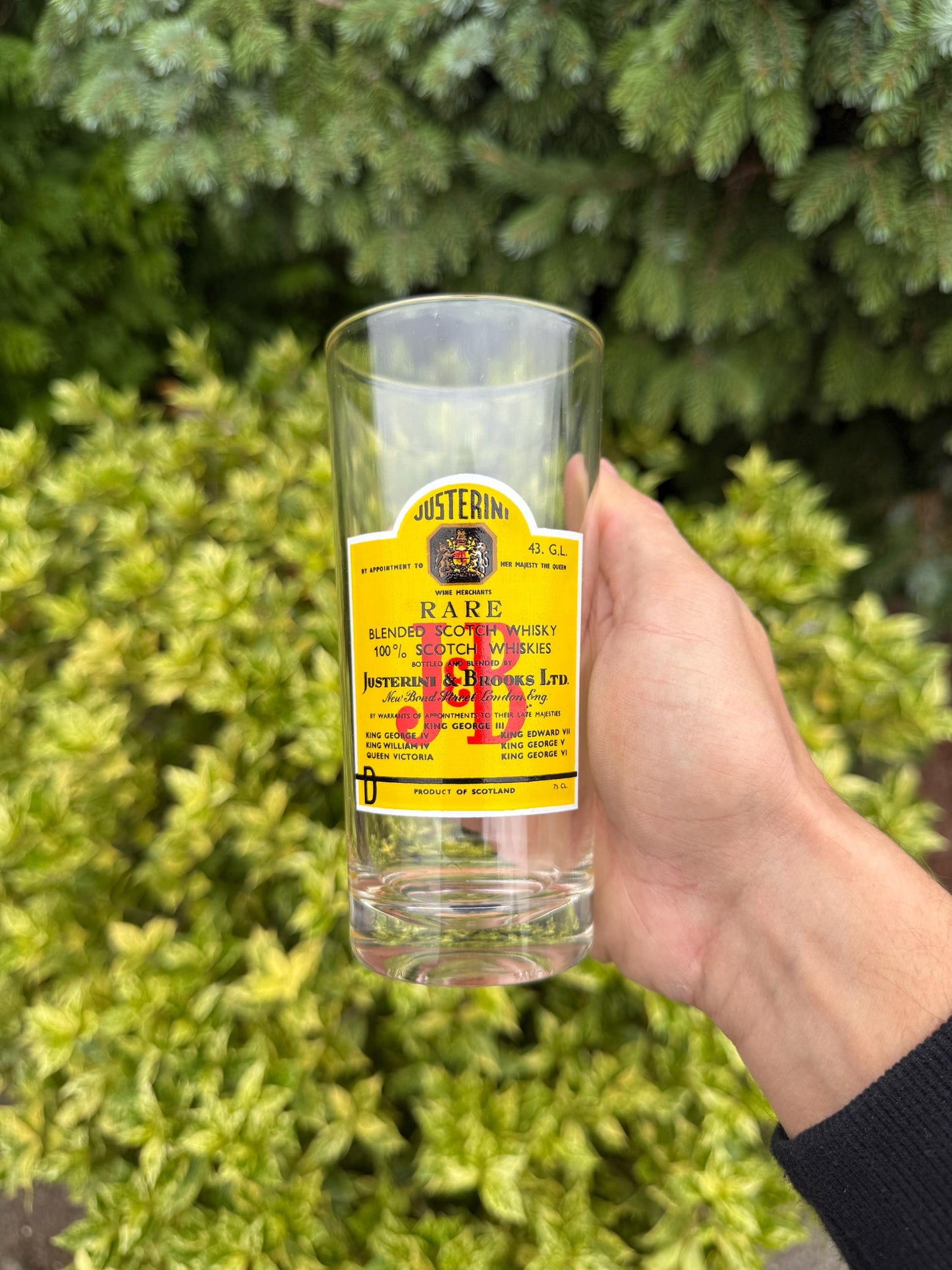 Vintage J&B Whisky Glasses Set, Justerini Brooks Advertising Barware, Rare Scotch Tumblers, Collectible Drinkware, Mid Century Bar Glasses