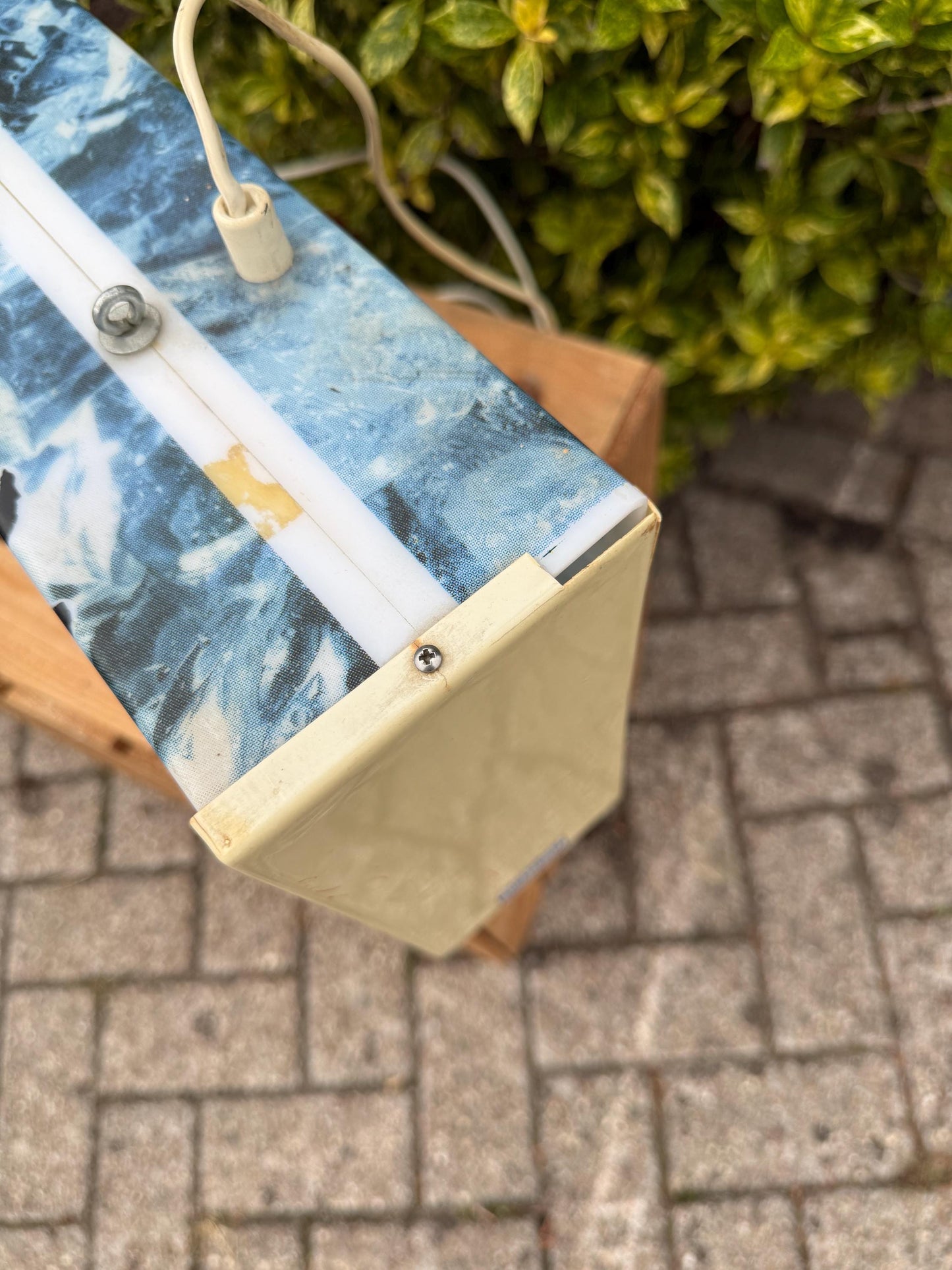 Vintage 7Up Light Box, Double Sided Hanging Sign, 1990s 7Up Light Advertising Lamp, Bar Wall Light, Collectible Soda Display Sign