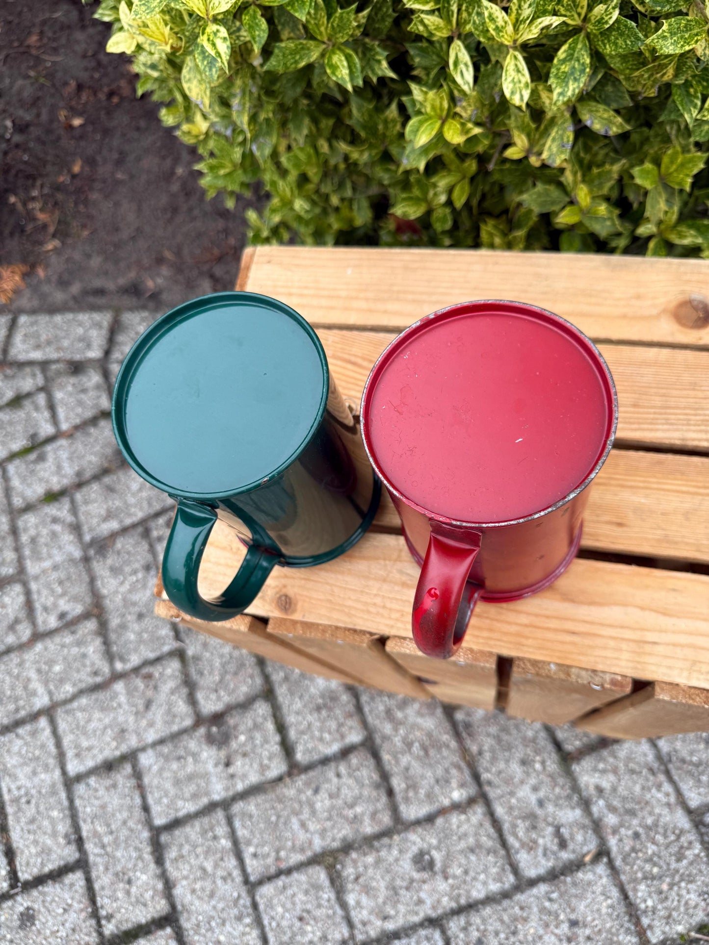 Vintage Metal Donation Box, Charity Collection Tin With Handle, Lock And Key, Dutch Fundraising Canister, 1960s Good Cause Container