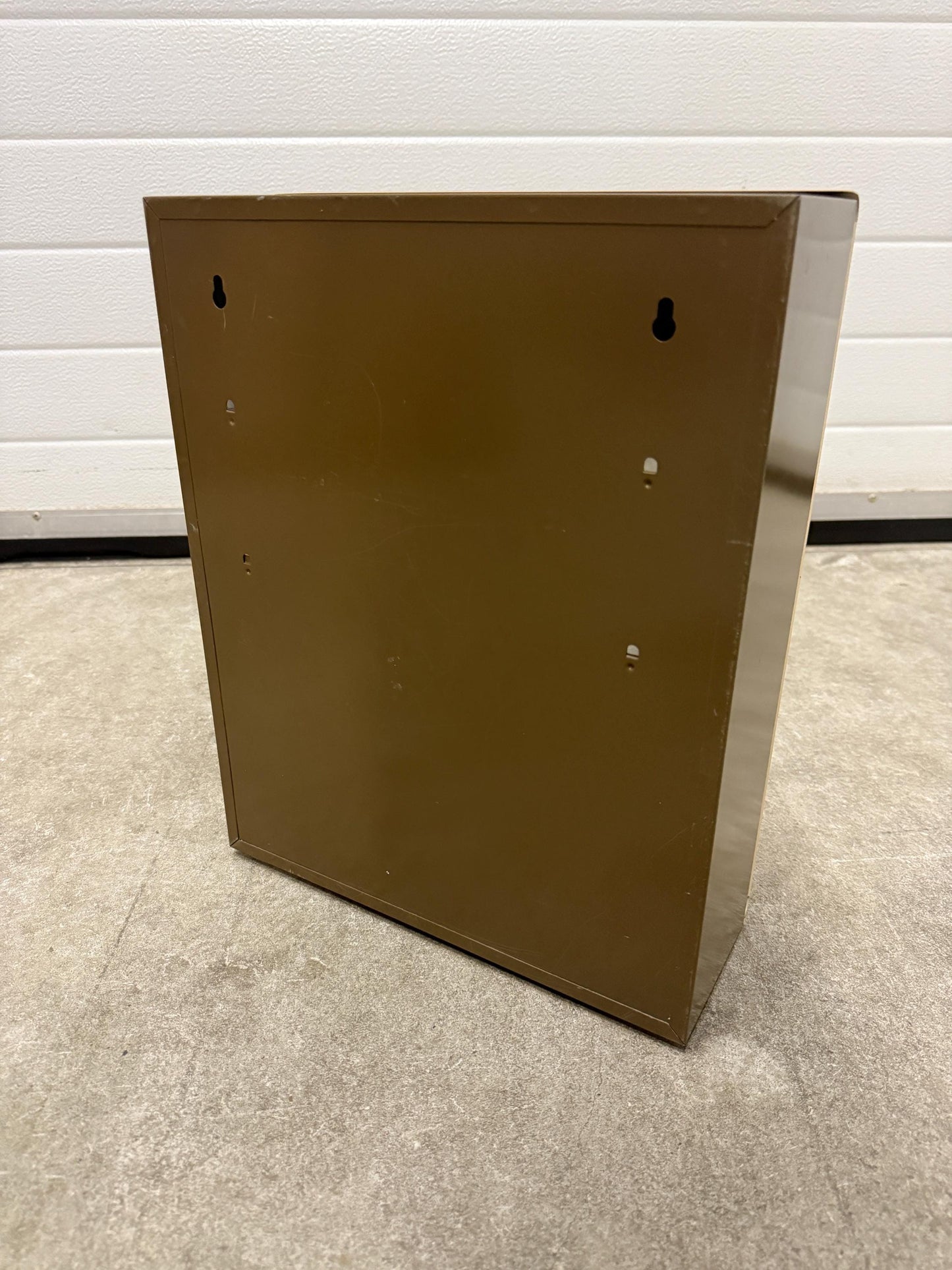 Vintage Beige Brown Brabantia Medicine Cabinet, Vintage Bathroom Cabinet, Medication First Aid Box, Metal Wall Cabinet, Seventies Bathroom