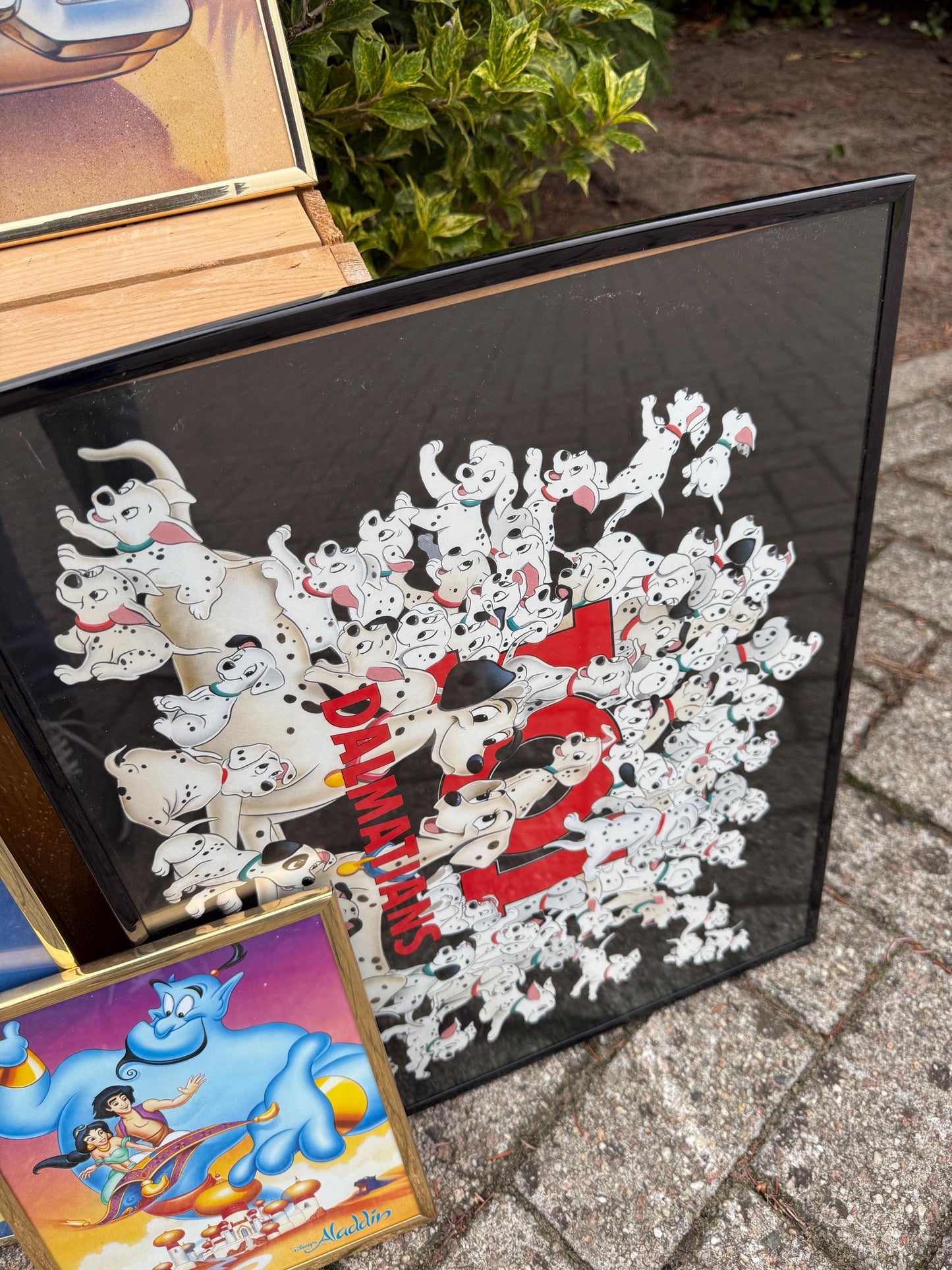 Vintage Disney Movie Poster 1990s  The Lion King, Aladdin, Pocahontas, Snow White, Goofy, 101 Dalmatians Collectible Wall Art Print