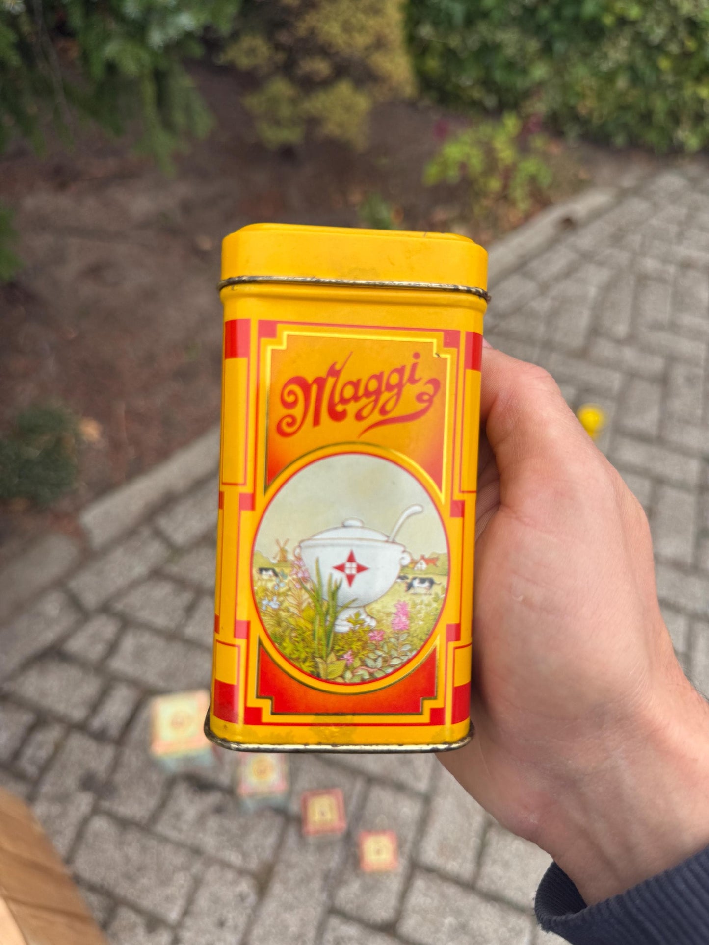 Vintage Metal Food Tins Collection, Dutch Advertising Cans And Jars, Droste Cacao Maggi De Gruyter Collectibles, Kitchen Storage Containers