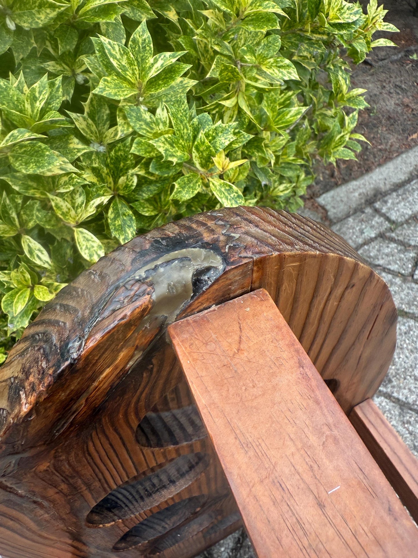 Vintage Restored Wooden Wine Rack, 8 Bottle Holder, Large Handcrafted Wood Wine Storage Stand, Rustic Wine Display Rack