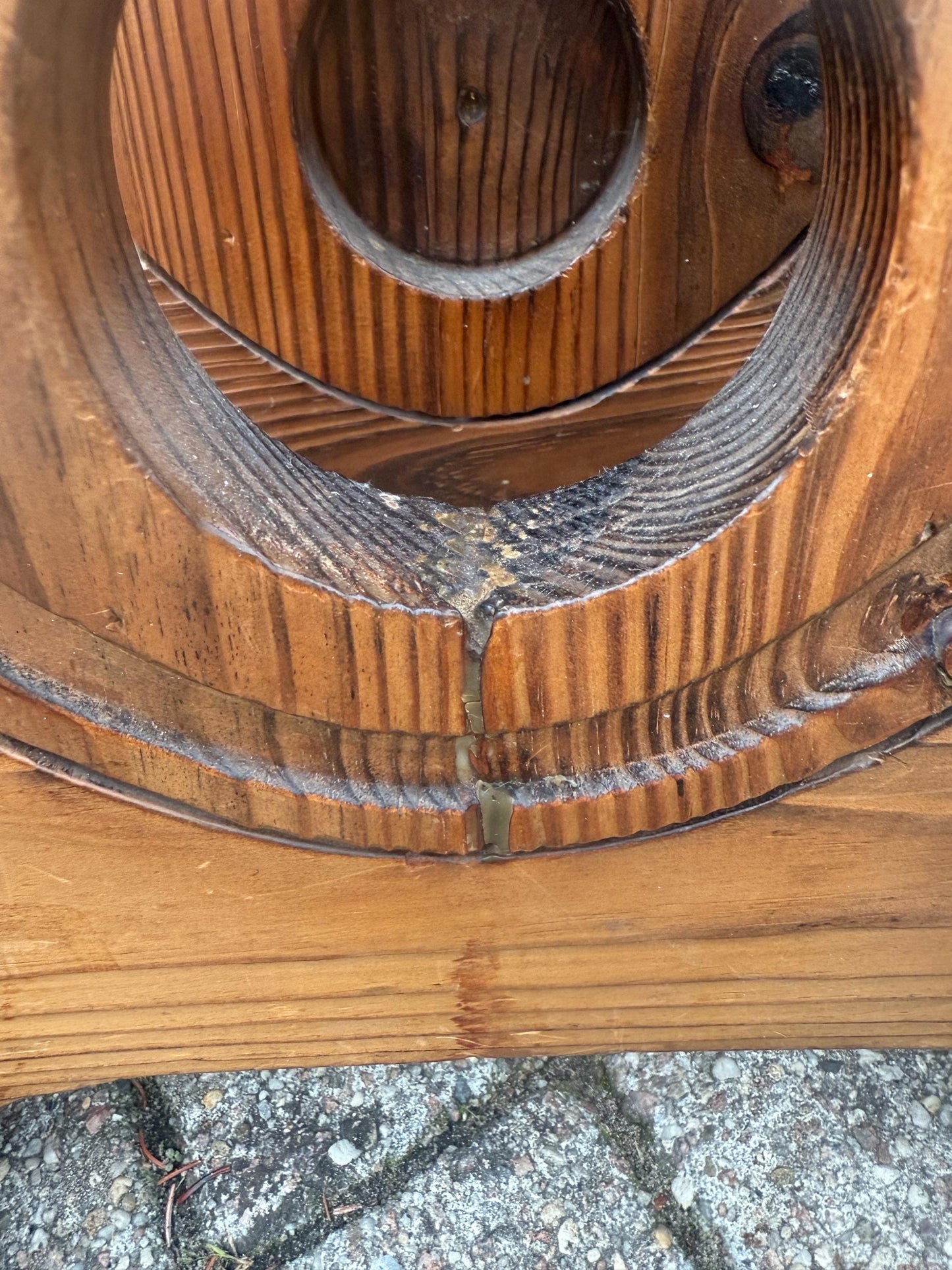 Vintage Restored Wooden Wine Rack, 8 Bottle Holder, Large Handcrafted Wood Wine Storage Stand, Rustic Wine Display Rack