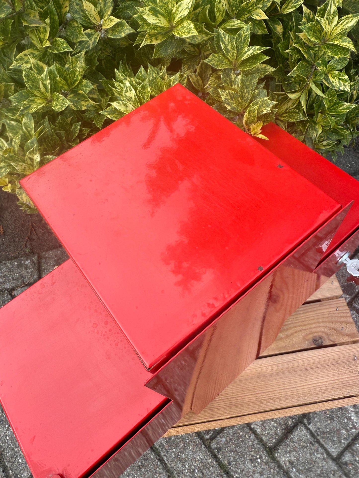 Vintage Red Cross Medicine Cabinet, Metal First Aid Box, Wall Mount Storage, Industrial Medical Cabinet, Bathroom Organizer, Apothecary Deco