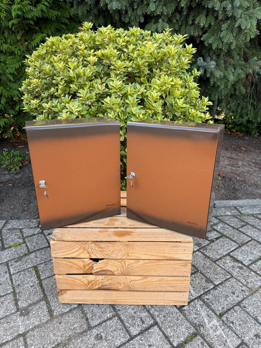 Vintage Brabantia Steel Medicine Cabinet, Lockable Metal Bathroom Cabinet With 2 Keys, Wall Mount Storage, Dutch Home Design