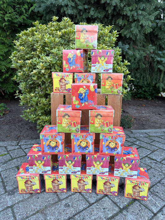 Paddington Bear Birthday Cards Box, Set Of 20 Cards With Envelopes, 5 Different Designs, 2004 Denfot Wenskaarten Collection