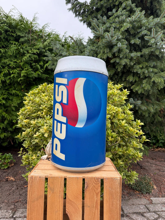 Vintage Pepsi Can Light Box, Pepsi Cola Advertising Lamp, Hanging Light Sign, 1980s Pepsi Decor, Collectible Bar Light, Some Blemishes