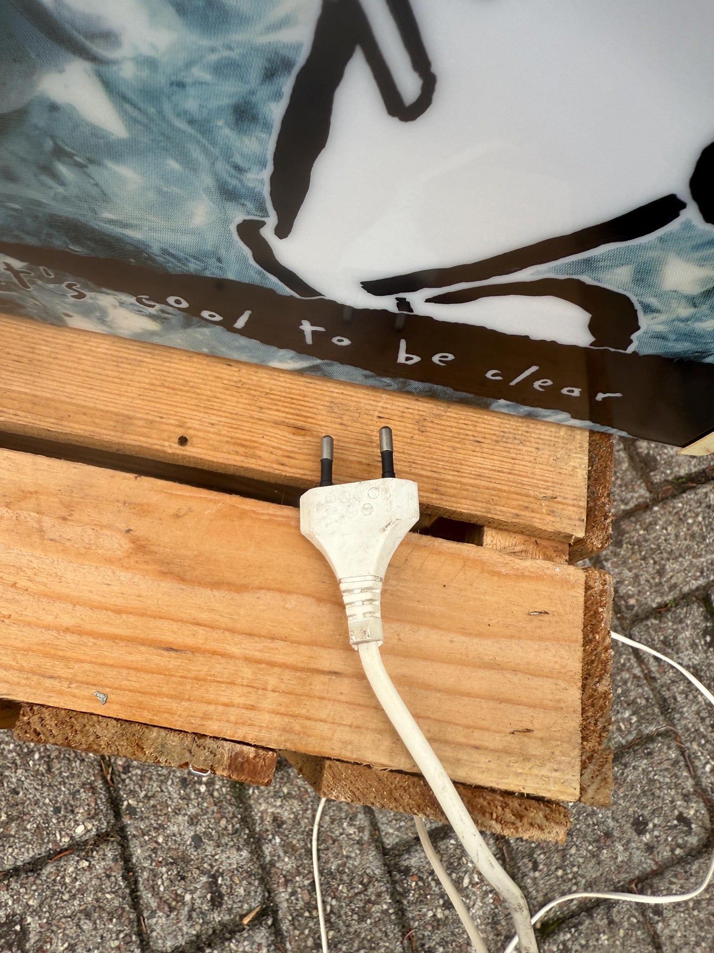 Vintage 7Up Light Box, Double Sided Hanging Sign, 1990s 7Up Light Advertising Lamp, Bar Wall Light, Collectible Soda Display Sign