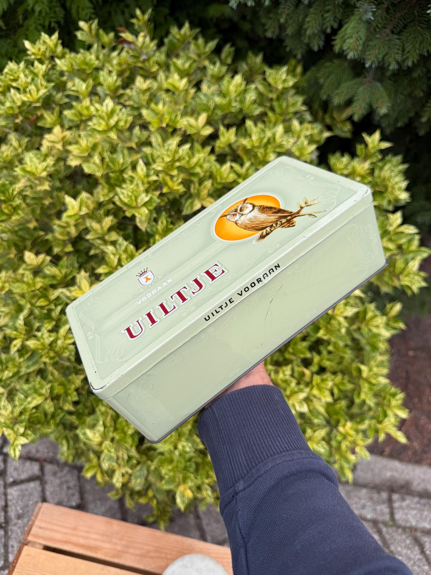 Vintage Uiltje Cigar Tins, Dutch Tobacco Storage Boxes, Metal Uiltje Cigars Containers, Collectible Owl Print Tins, Luna Vooraan Holland