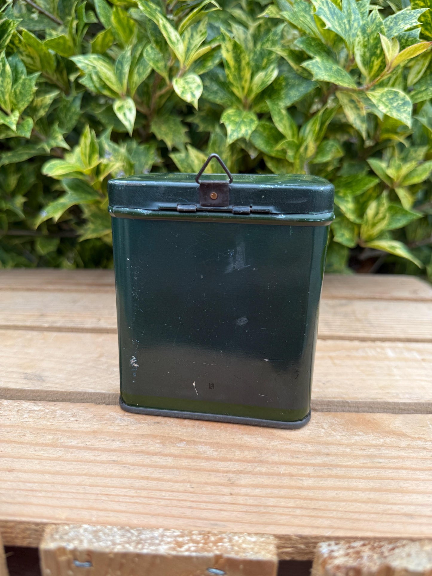 Vintage 1930s “Vrye Universiteit Donation Tin Box, Green Metal Collecte Bank With Lock And Keys, Wall Mount Charity Box, Dutch Collectible