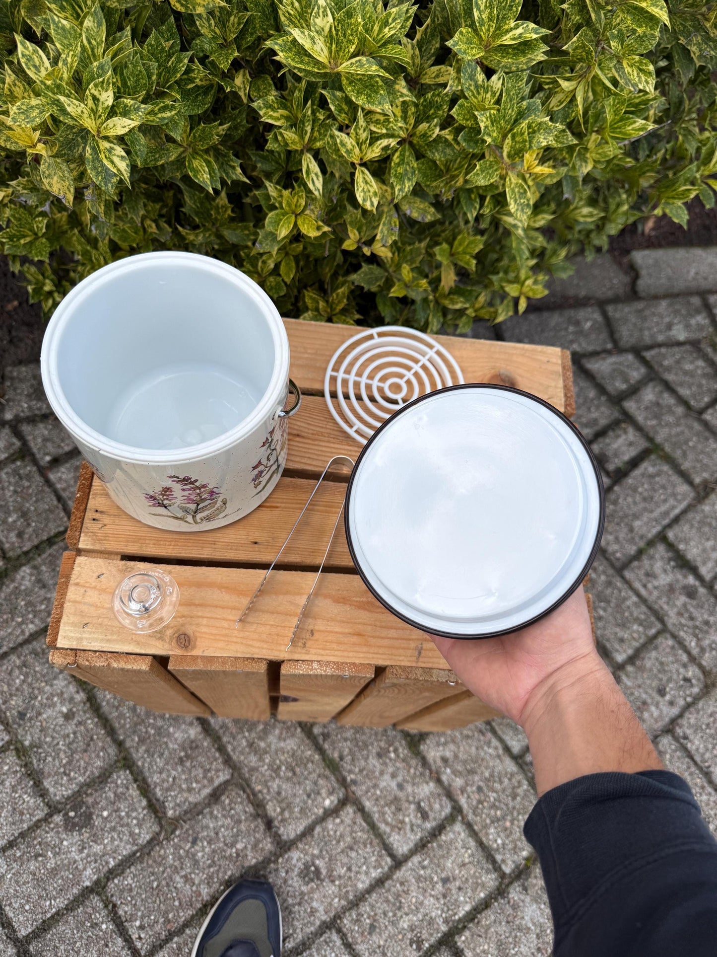 Vintage Botanical Ice Bucket