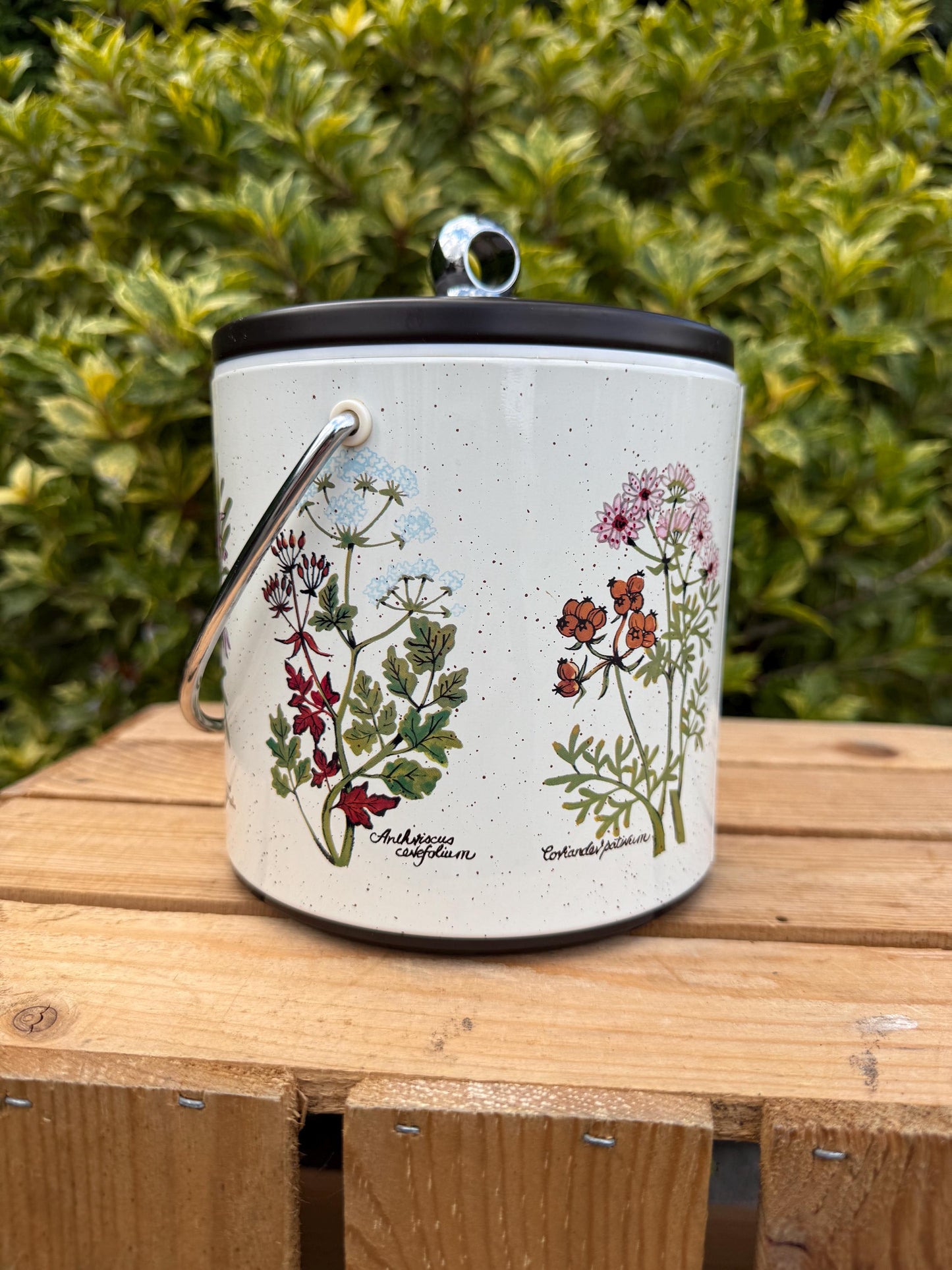 Vintage Botanical Ice Bucket