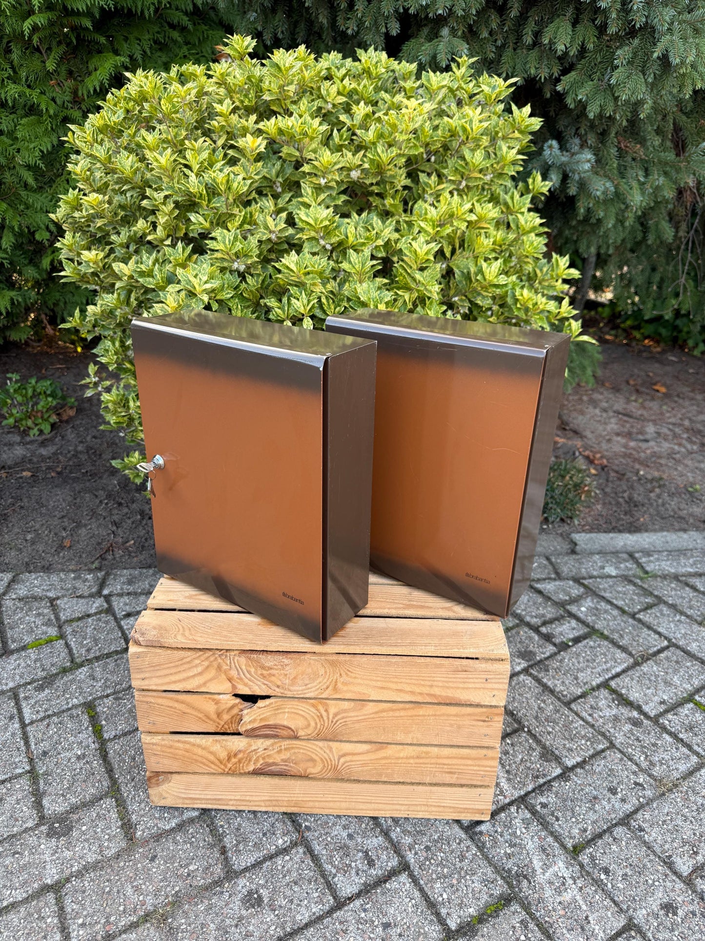 Vintage Brabantia Steel Medicine Cabinet, Lockable Metal Bathroom Cabinet With 2 Keys, Wall Mount Storage, Dutch Home Design