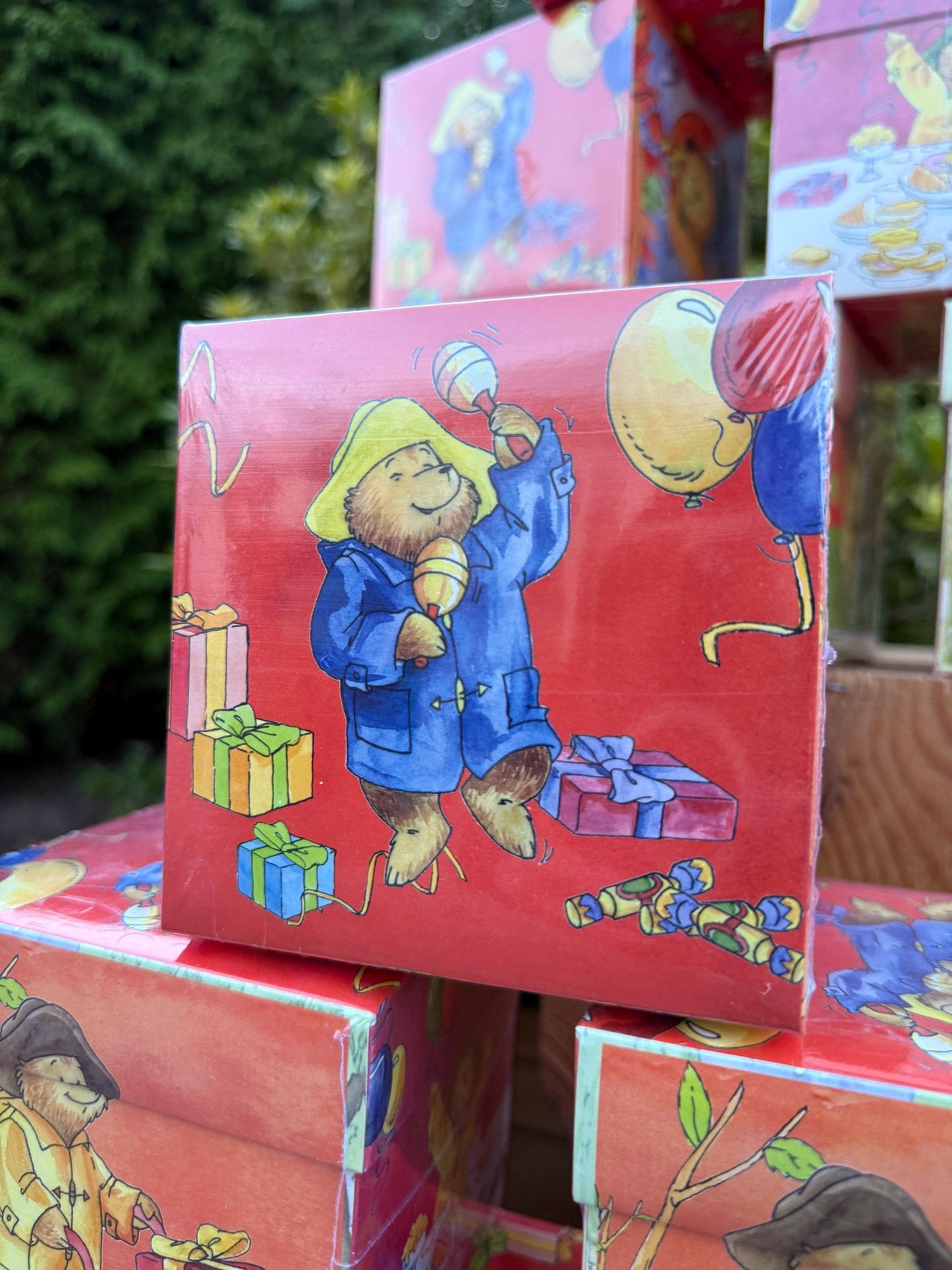 Paddington Bear Birthday Cards Box, Set Of 20 Cards With Envelopes, 5 Different Designs, 2004 Denfot Wenskaarten Collection