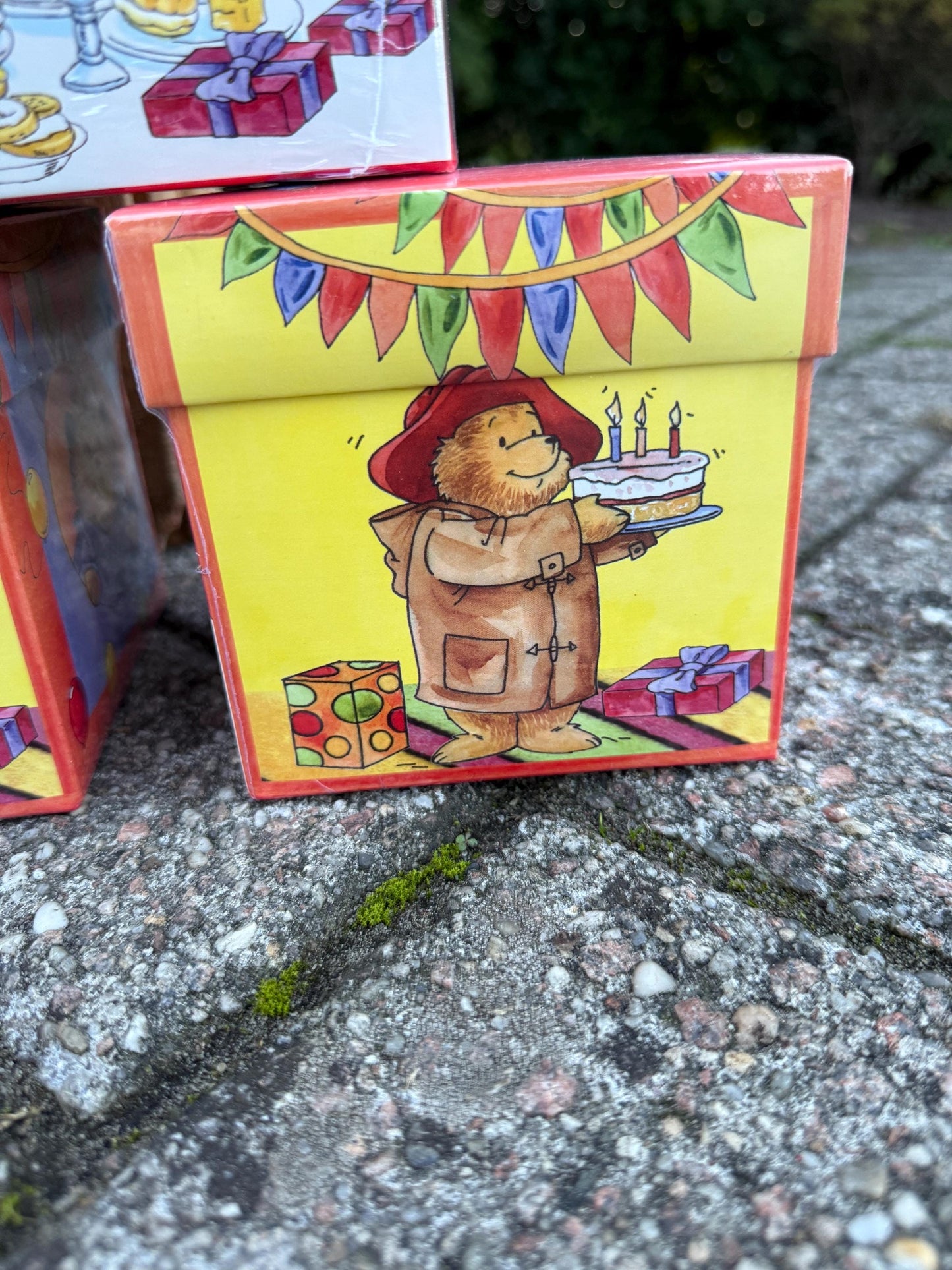 Paddington Bear Birthday Cards Box, Set Of 20 Cards With Envelopes, 5 Different Designs, 2004 Denfot Wenskaarten Collection
