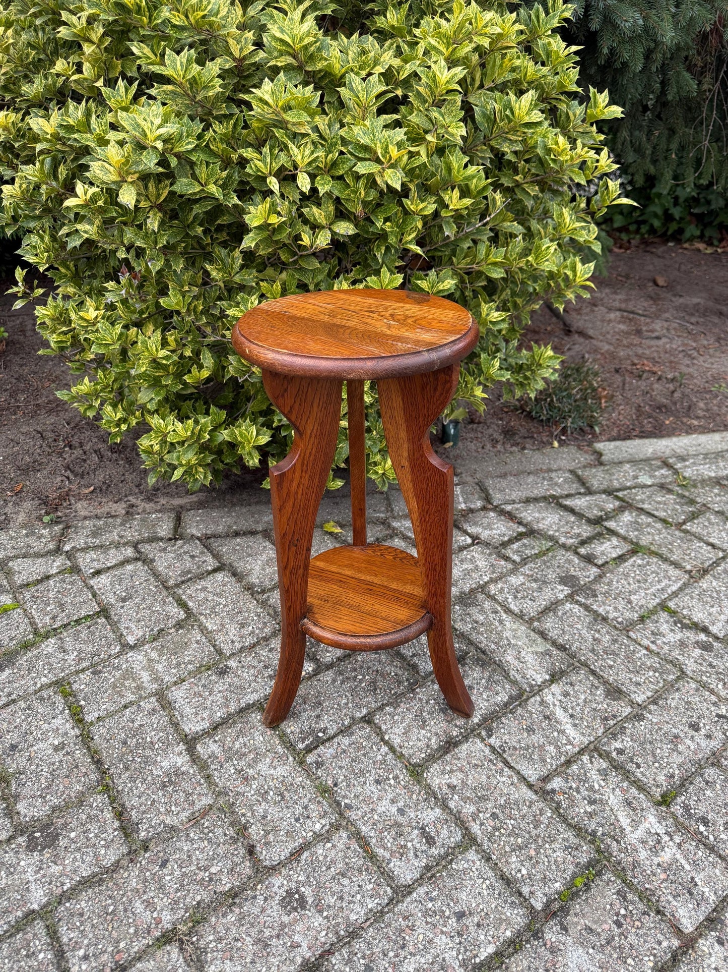 Vintage Wooden Plant Table